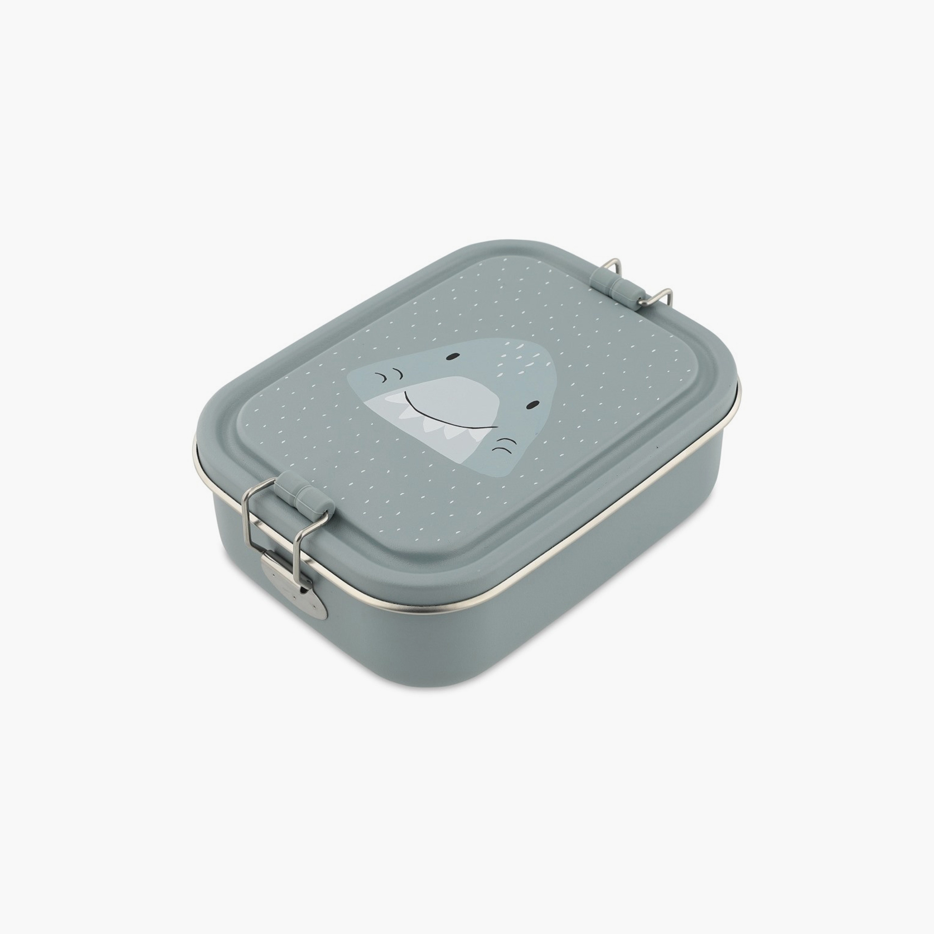 Trixie Mr. Shark Stainless Steel Lunch Box - Small - Grey-school-lunchessentials-lunchboxes-image-5