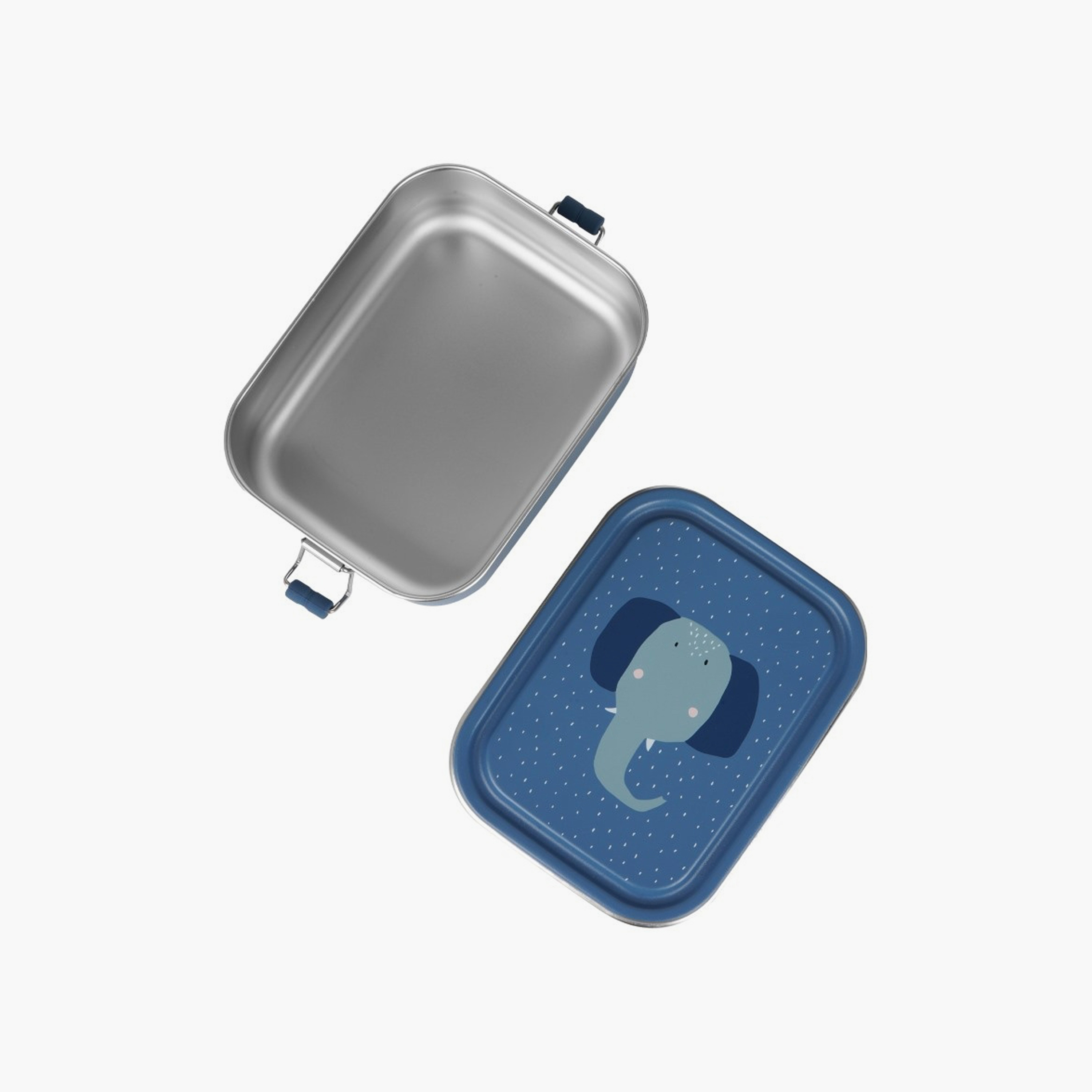 Trixie Mrs. Elephant Stainless Steel Lunch Box - Small - Blue-school-lunchessentials-lunchboxes-image-5
