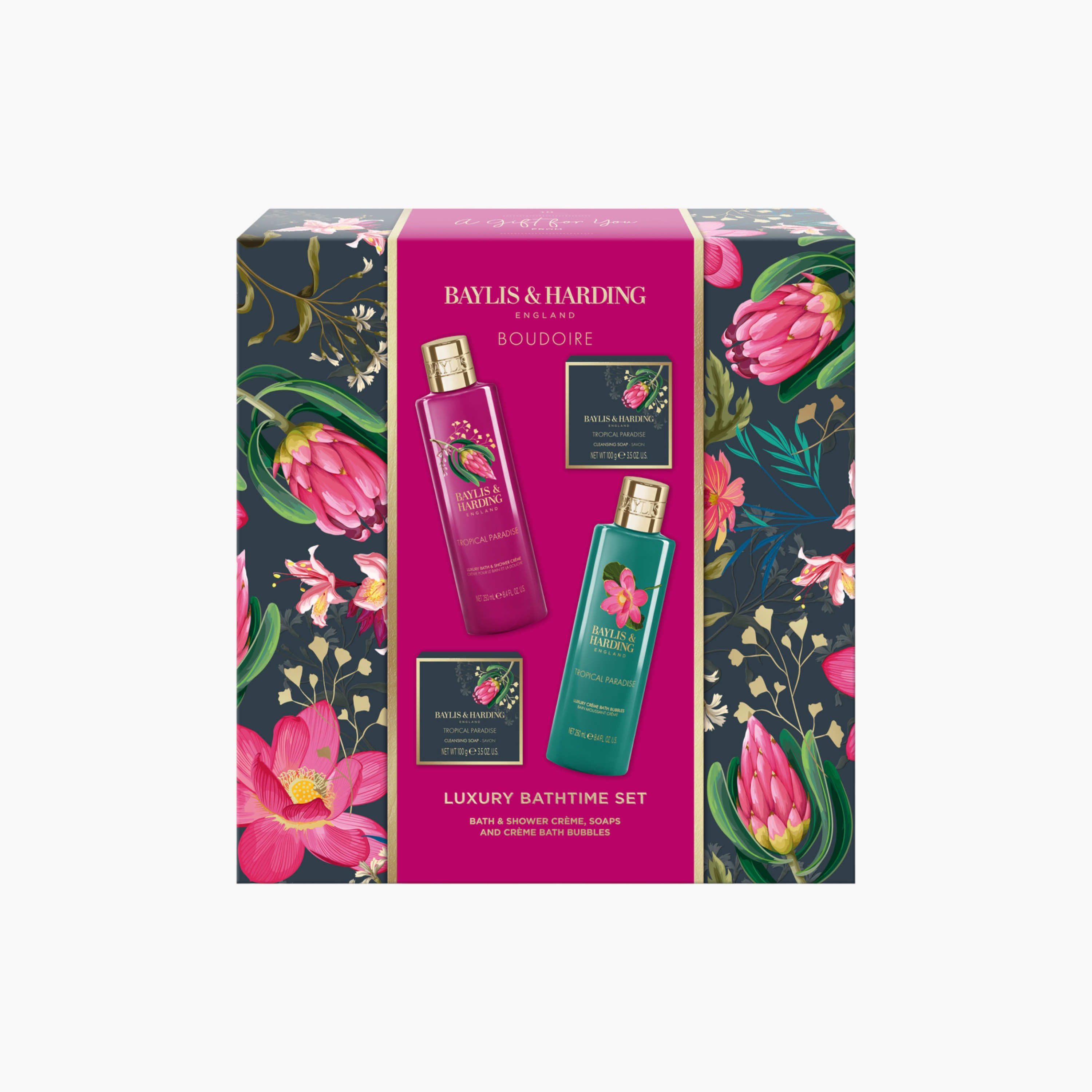 مجموعة استحمام الجنة الاستوائية بايلس أند هاردينج-beautyandpersonalcare-bathandbody-giftsets-image-1