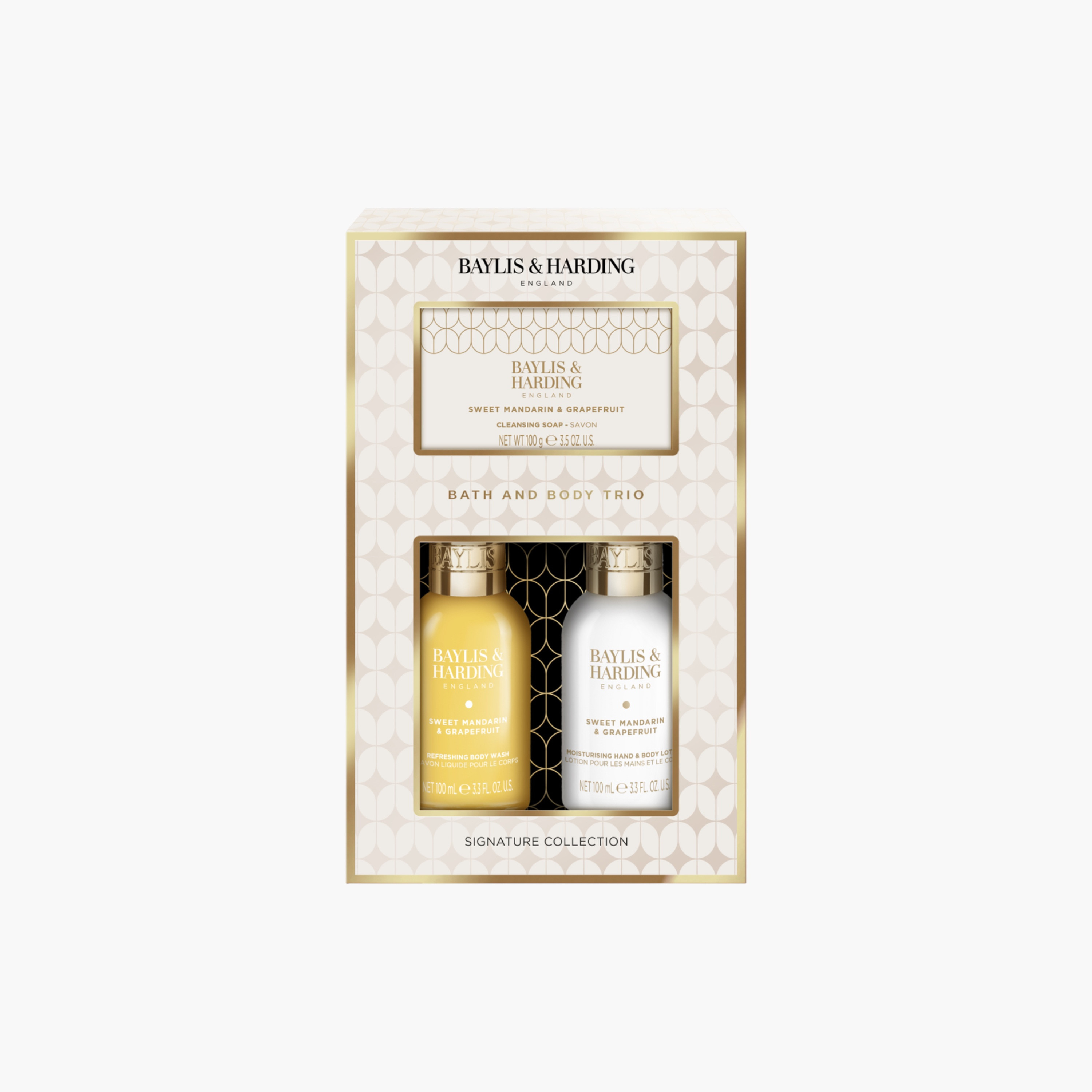 Baylis & Harding Mandarin Grapefruit Pamper Trio Set-beautyandpersonalcare-giftsets-image-1