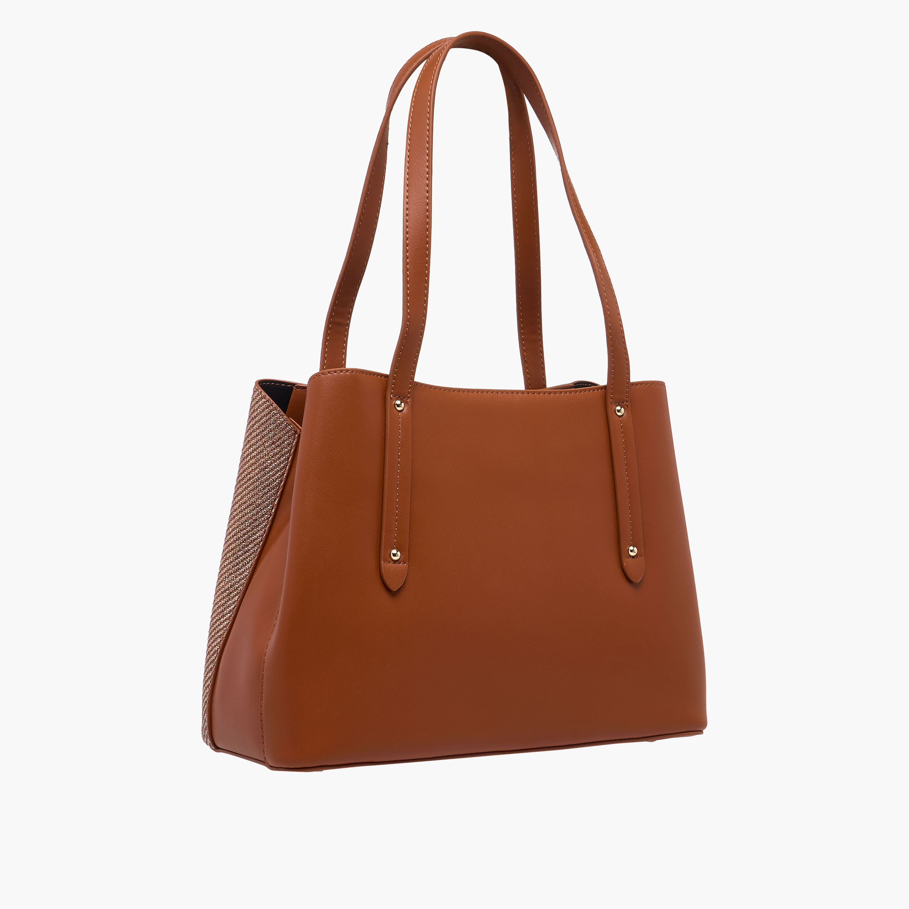 Chrisbella Textured Tote Bag with Zip Around Wallet-women-bagsandwallets-handbags-image-4