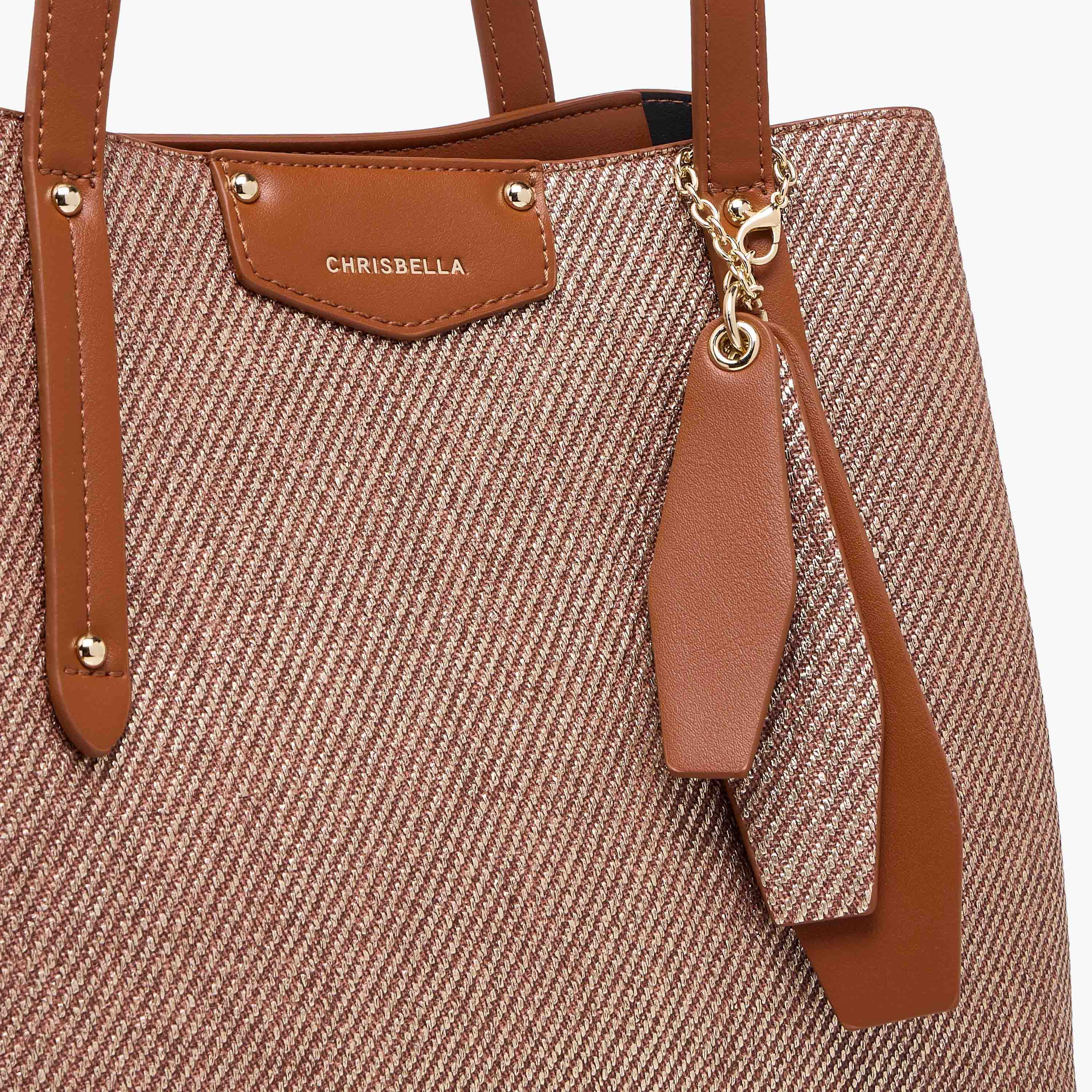 Chrisbella Textured Tote Bag with Zip Around Wallet-women-bagsandwallets-handbags-image-7