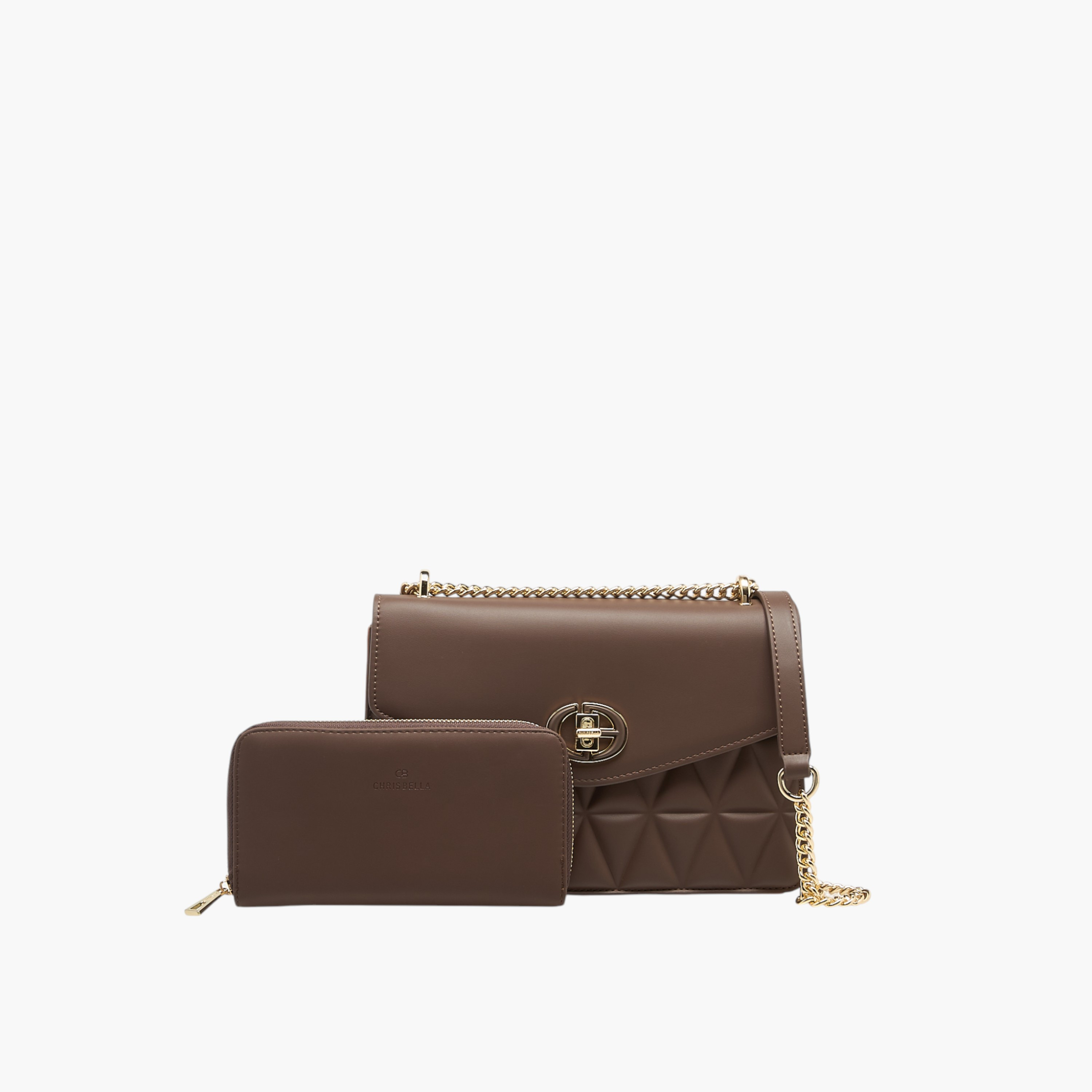 Chrisbella Quilted Crossbody Bag with Zip Around Wallet-women-bagsandwallets-handbags-image-1