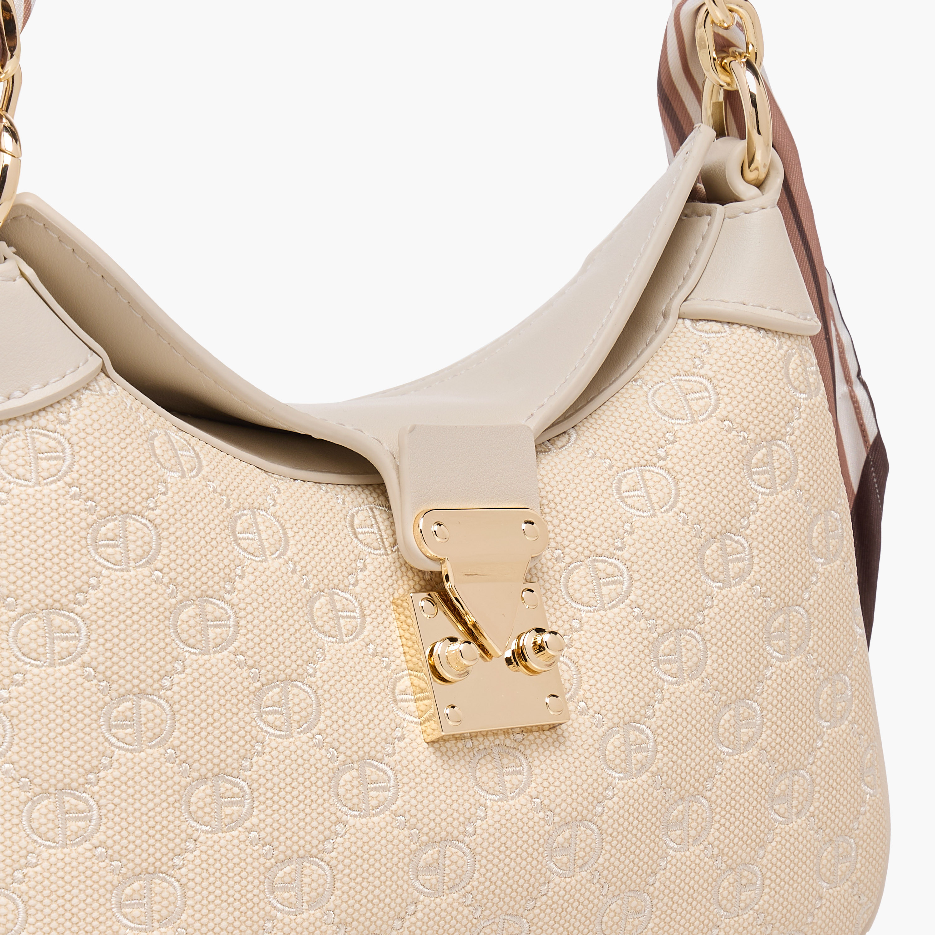 شنطة كروس بودي بارزة الملمس بحزام قابل للفصل وطيّة إغلاق-women-bagsandwallets-handbags-image-6