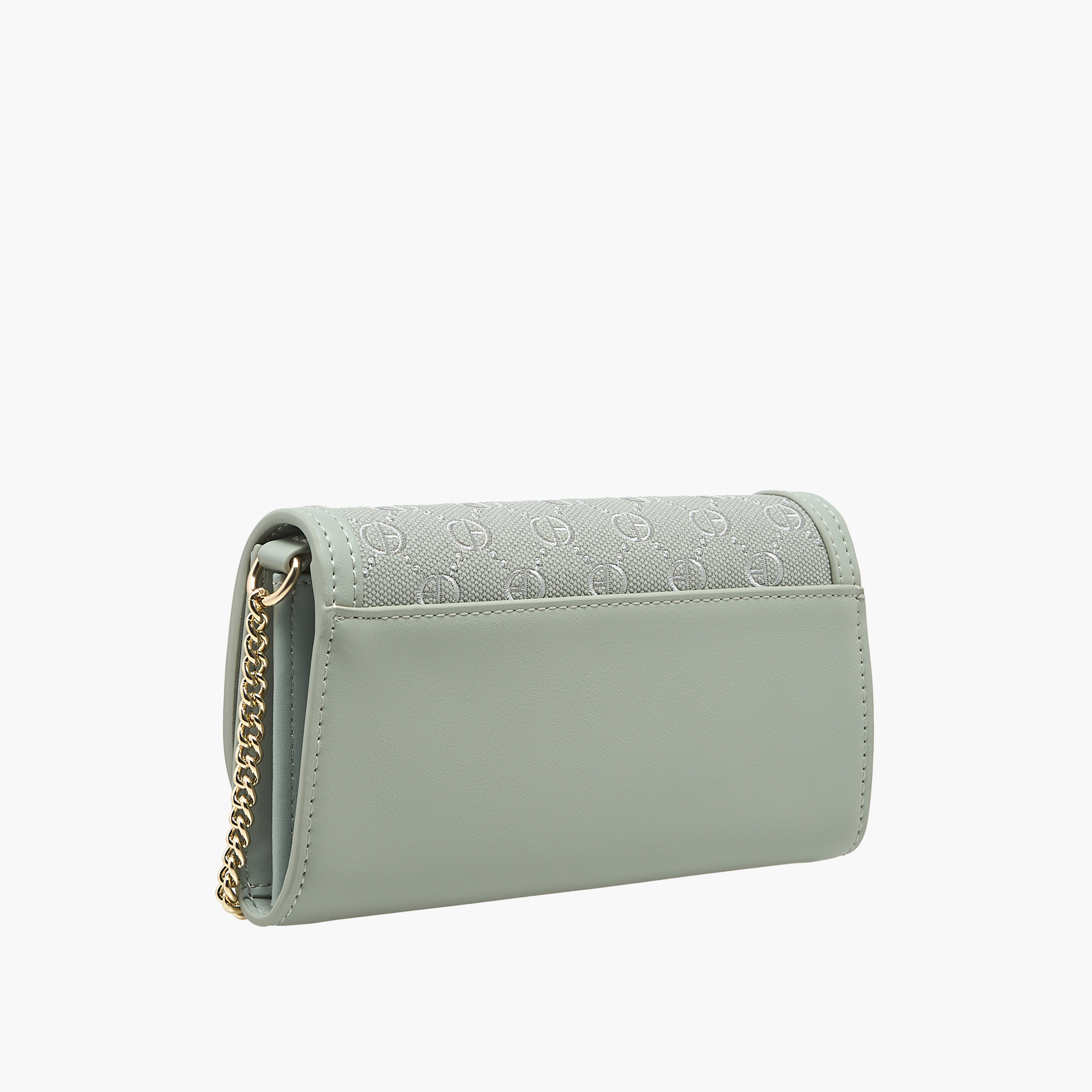 Chrisbella Monogram Embroidered Crossbody Bag with Chain Strap and Flap Closure-women-bagsandwallets-handbags-image-4