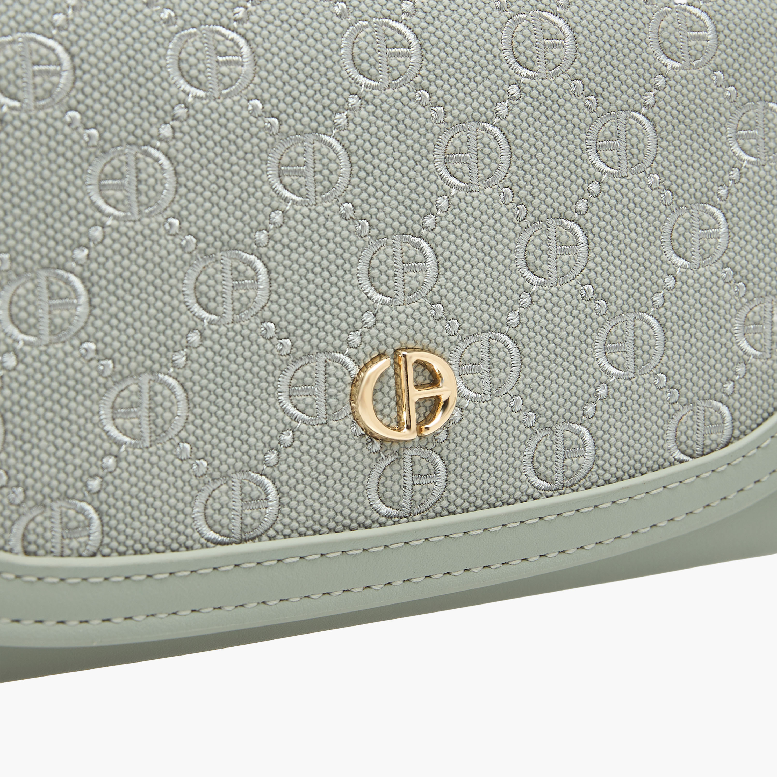 Chrisbella Monogram Embroidered Crossbody Bag with Chain Strap and Flap Closure-women-bagsandwallets-handbags-image-5