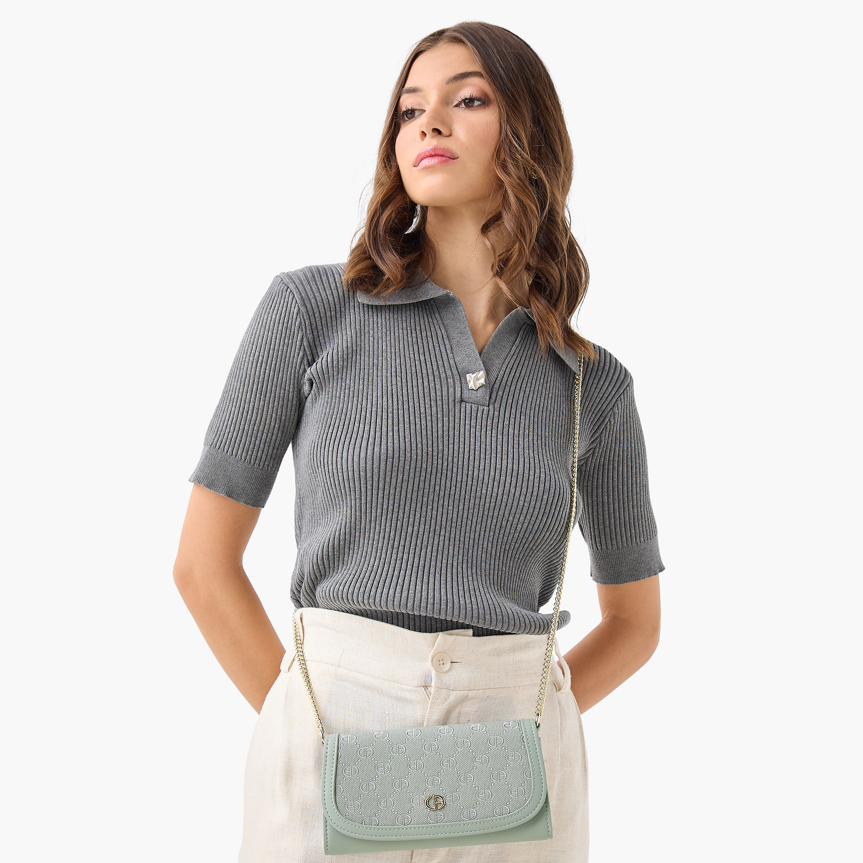 Chrisbella Monogram Embroidered Crossbody Bag with Chain Strap and Flap Closure-women-bagsandwallets-handbags-image-8