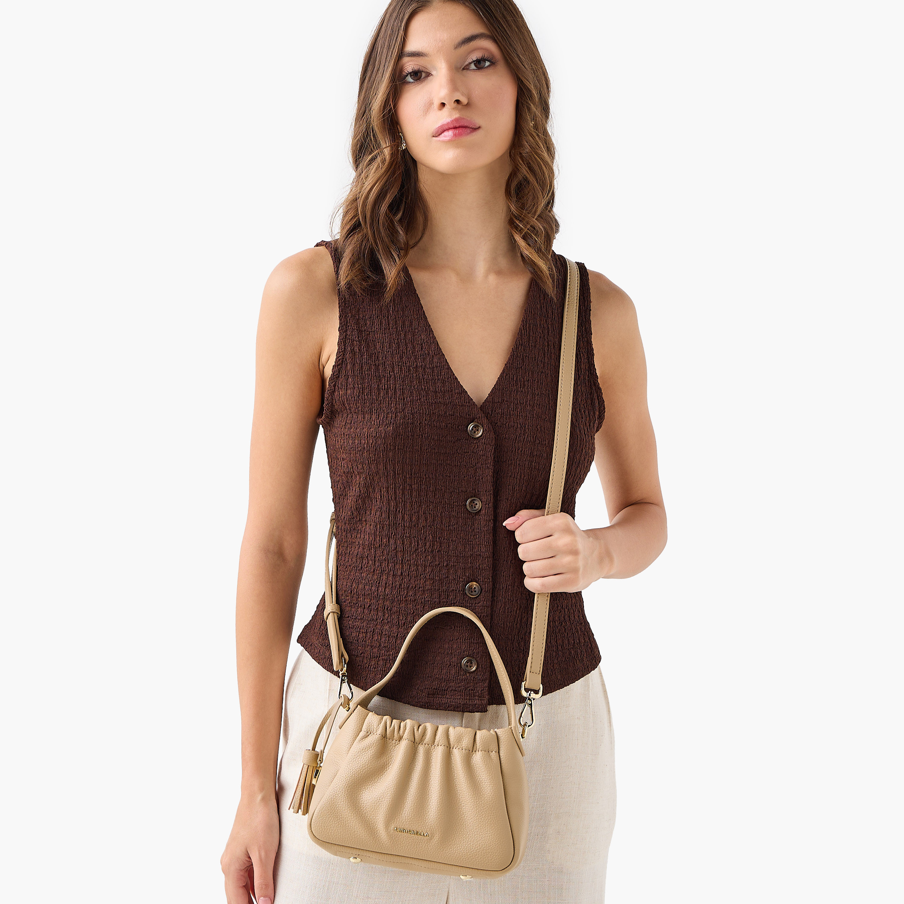 Chrisbella Solid Tote Bag with Detachable Strap and Zip Closure-women-bagsandwallets-handbags-image-2