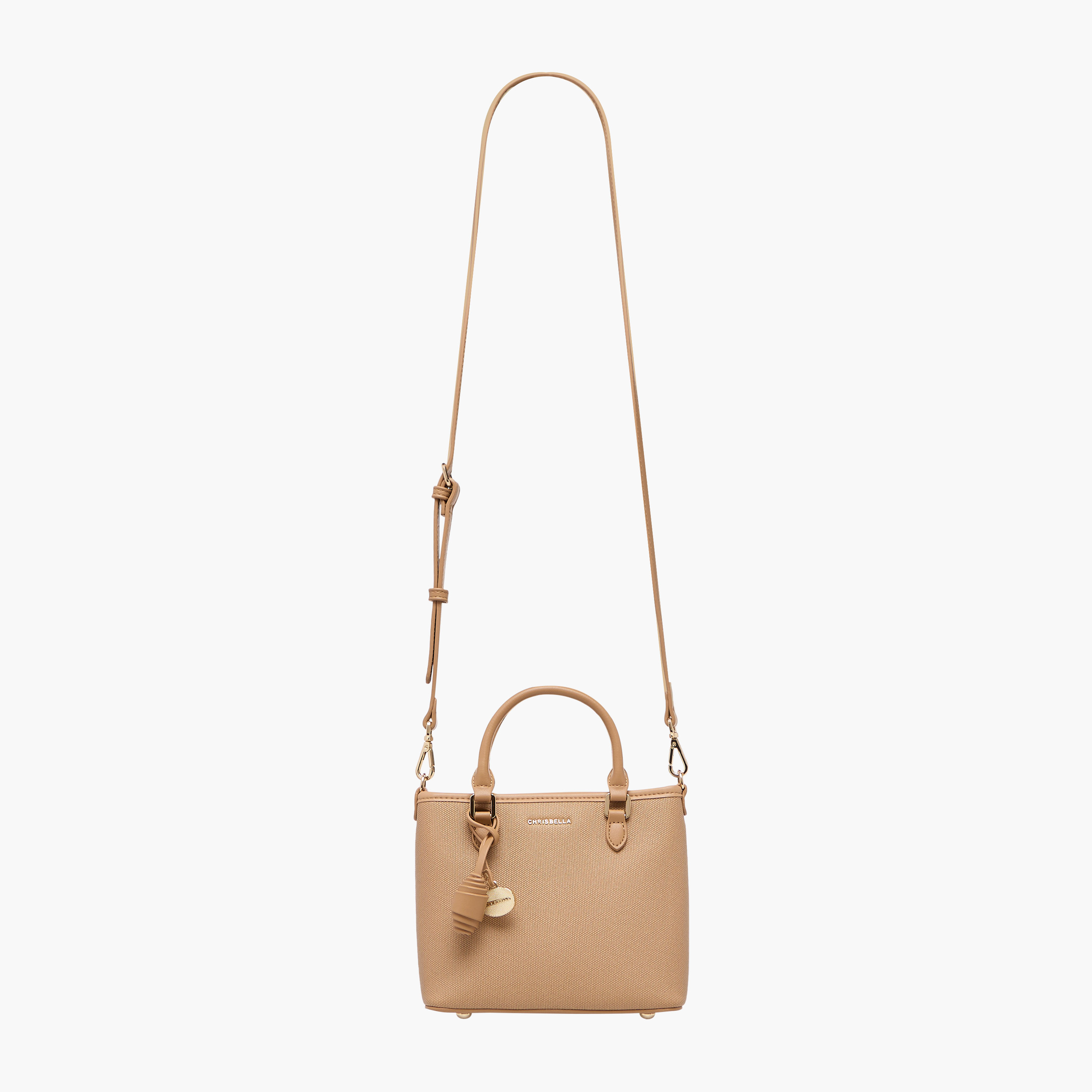 Chrisbella Textured Crossbody Bag with Detachable Strap and Zip Closure-women-bagsandwallets-handbags-image-3
