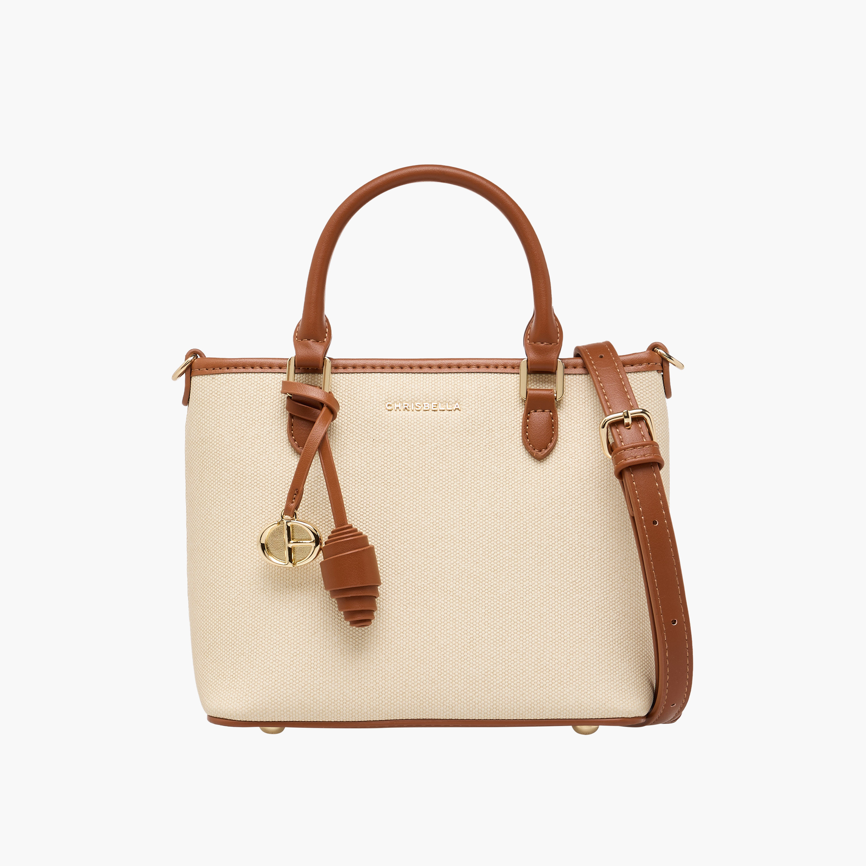 Chrisbella Solid Crossbody Bag with Detachable Strap and Zip Closure-women-bagsandwallets-handbags-image-1