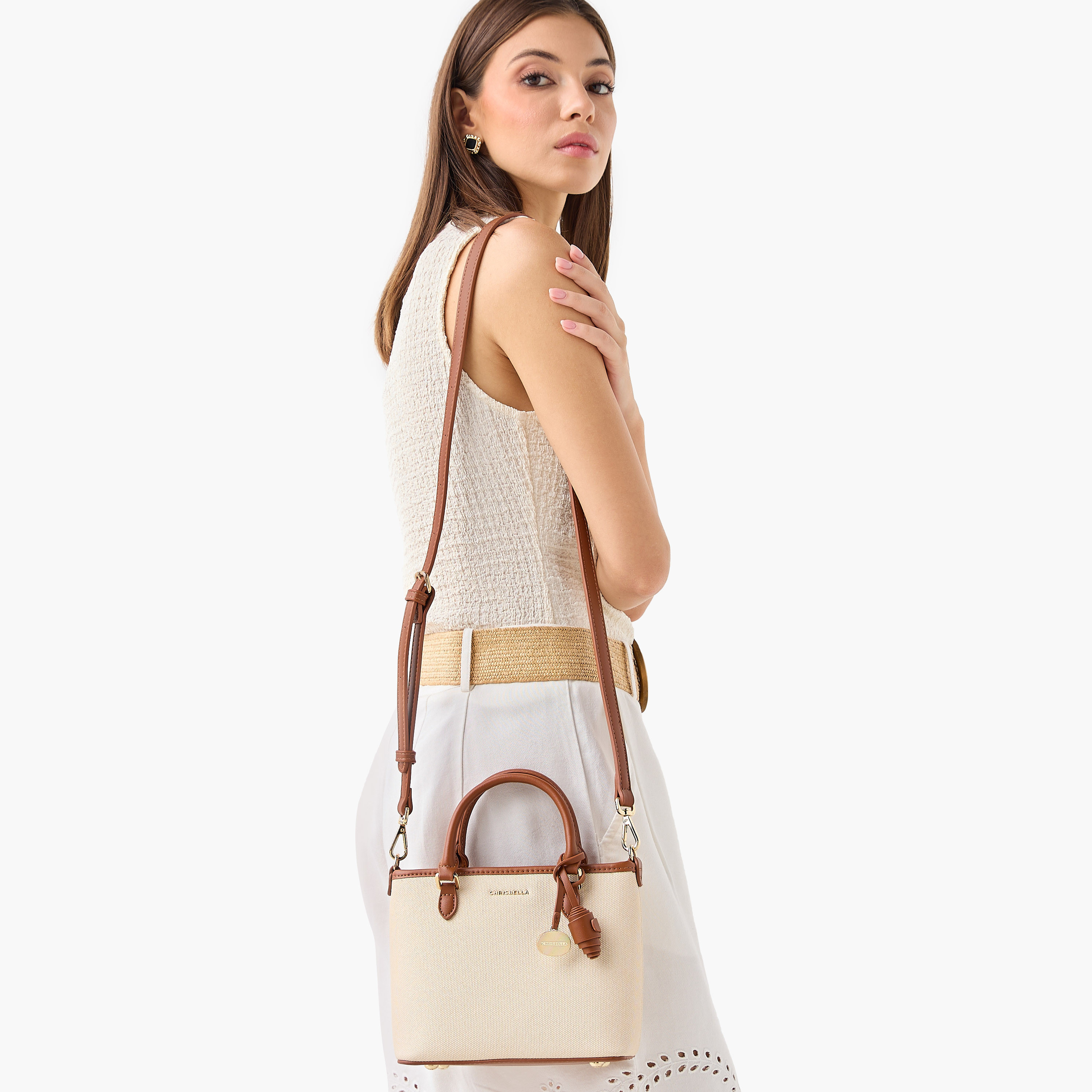 Chrisbella Solid Crossbody Bag with Detachable Strap and Zip Closure-women-bagsandwallets-handbags-image-2