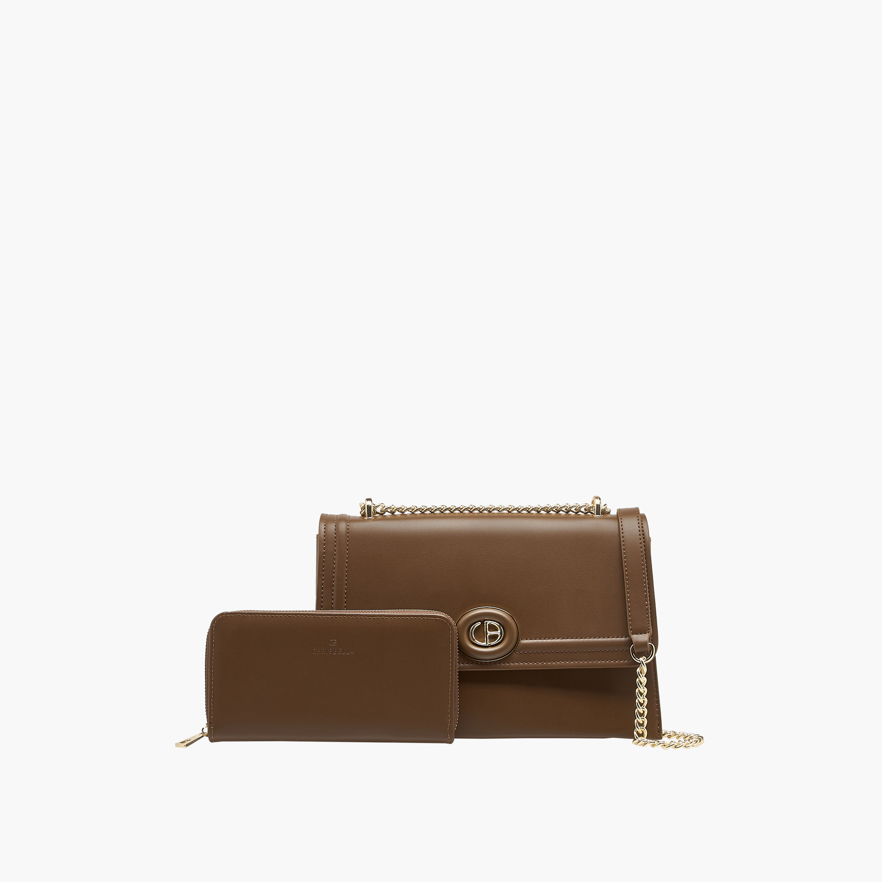 شنطة كروس بودي بارزة الملمس مع محفظة من كريسبيلا-women-bagsandwallets-handbags-image-1