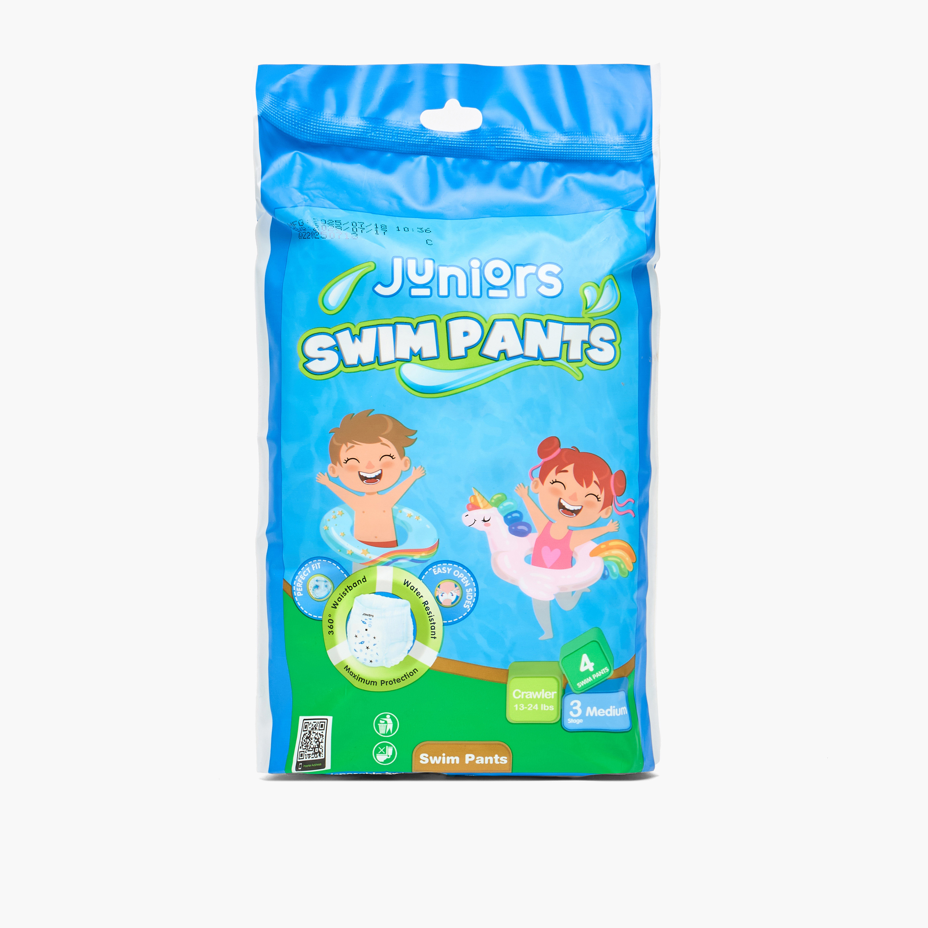 Juniors Baby Swim Diapers with Elasticated Waistband, Size XL-baby-diapering-diapers-image-1