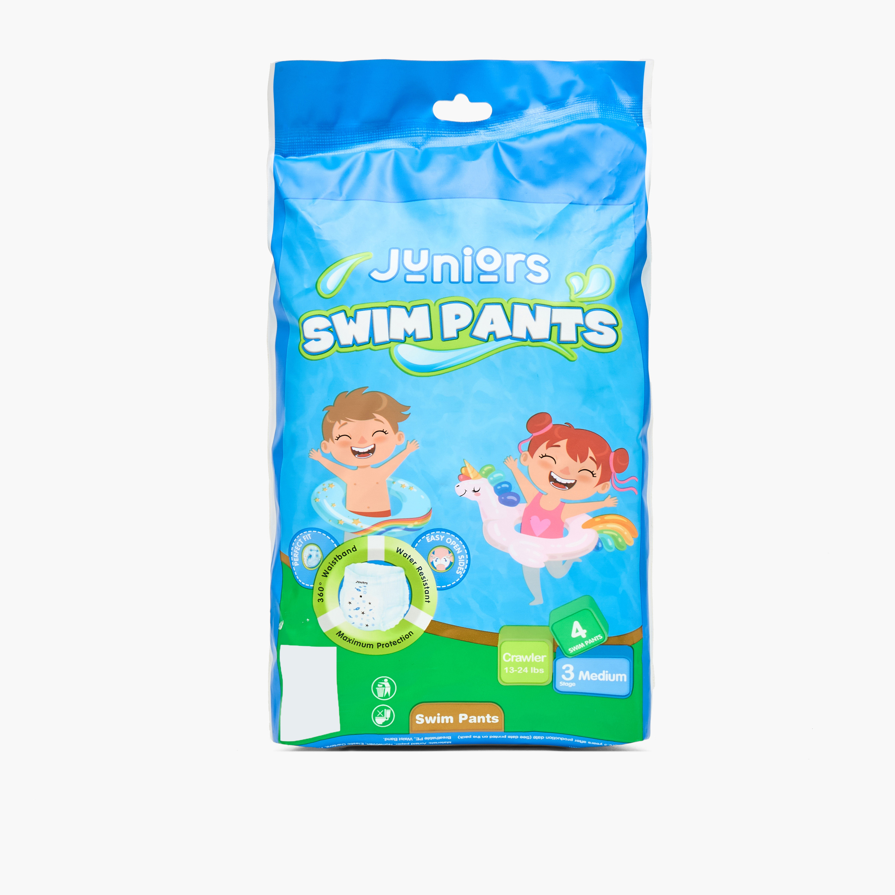 Juniors Baby Swim Diapers with Elasticated Waistband, Size XL-baby-diapering-diapers-image-3