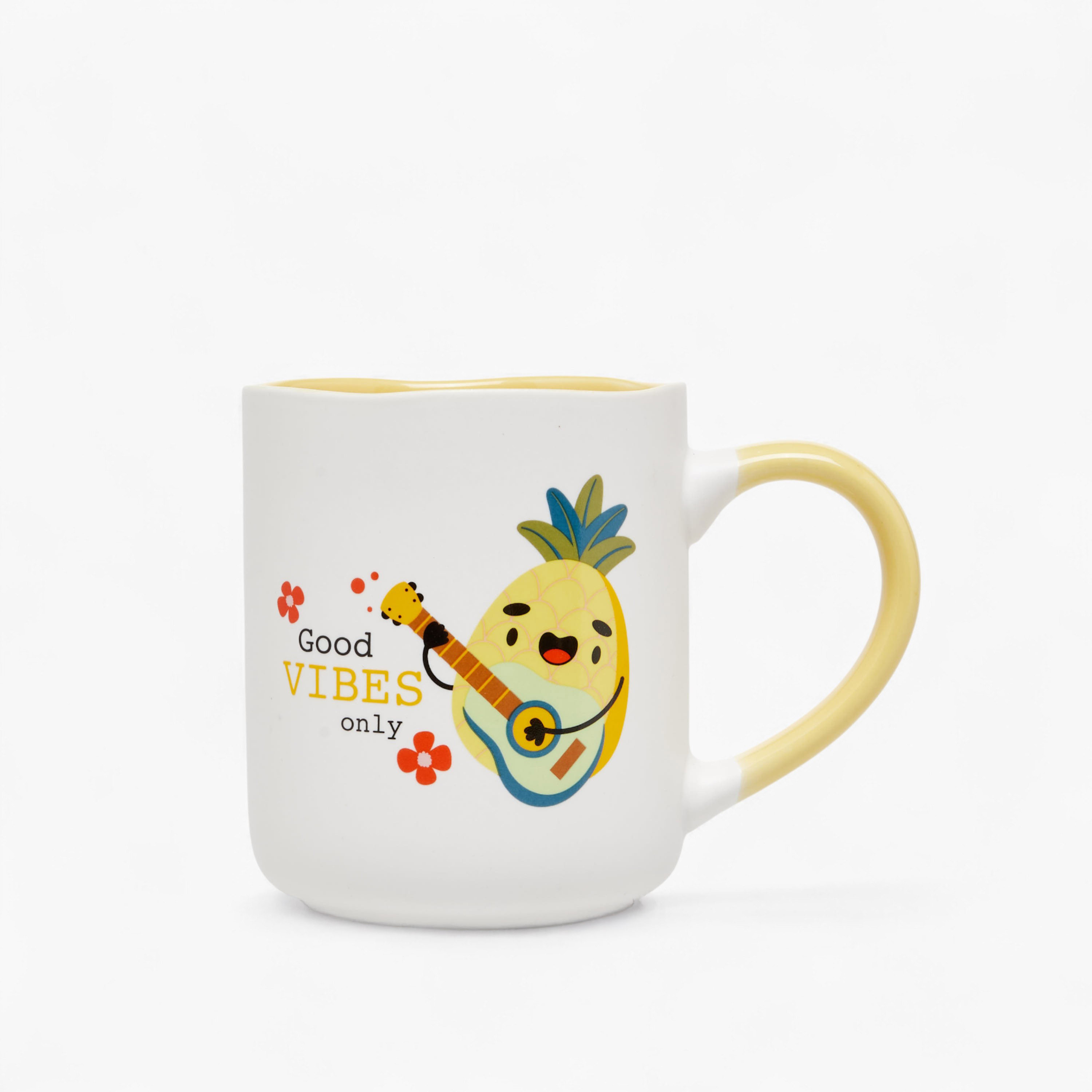 Pineapple Print New Bone China Mug with Handle - 380 ml-household-dining-teaandcoffee-mugsandcups-image-1