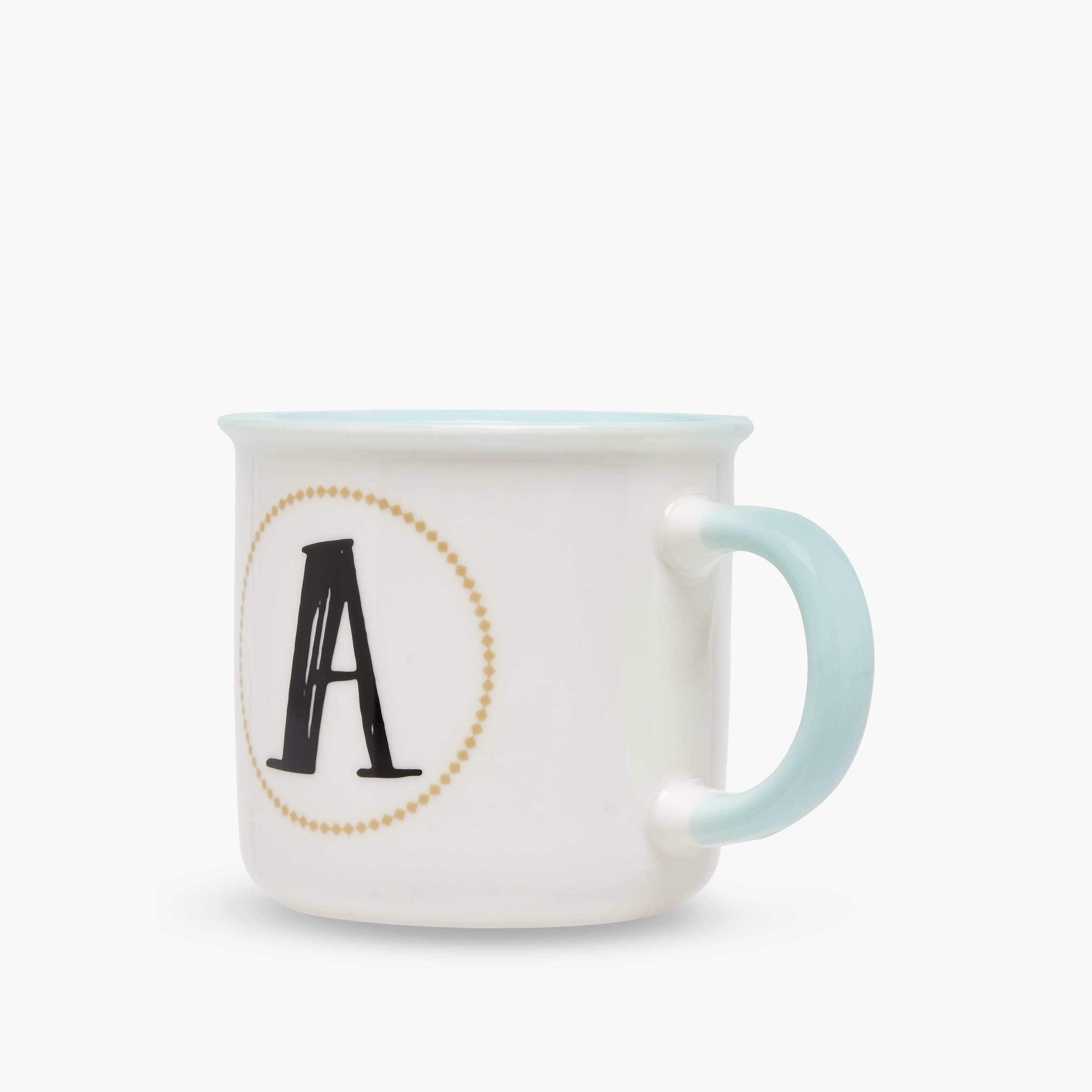 Initial A Print New Bone China Mug with Handle - 335 ml-household-dining-teaandcoffee-mugsandcups-image-2