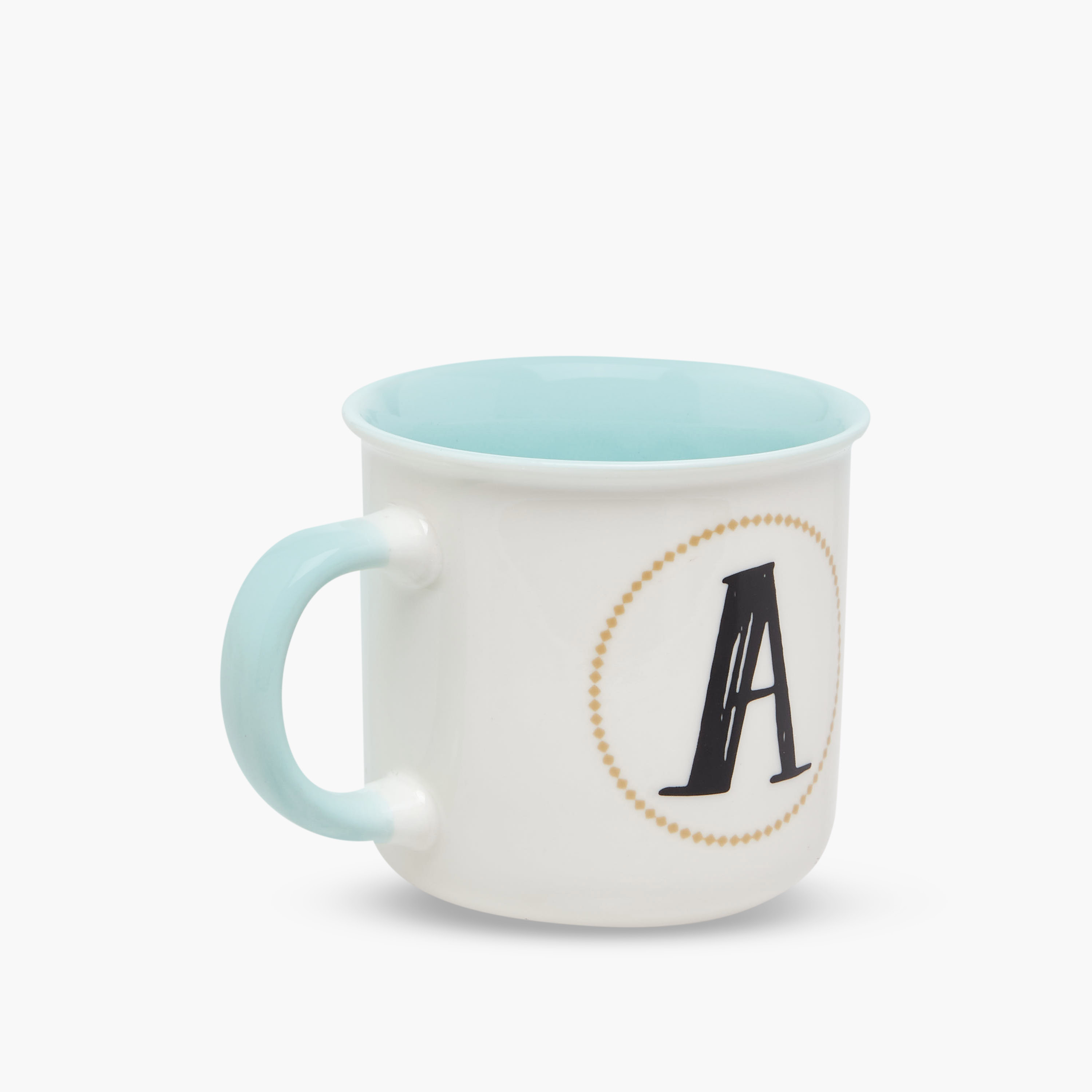 Initial A Print New Bone China Mug with Handle - 335 ml-household-dining-teaandcoffee-mugsandcups-image-3