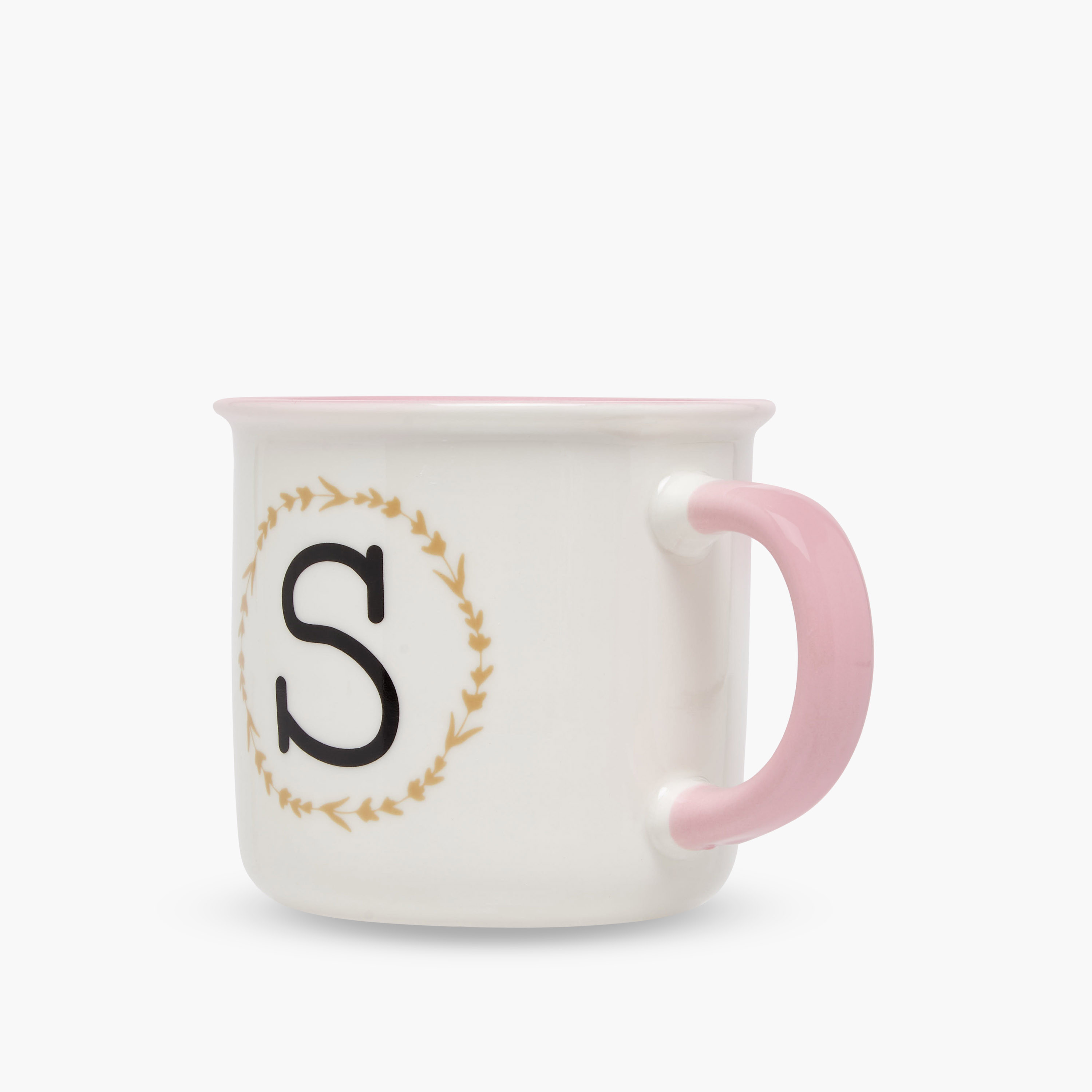 Printed Bone China Mug with Initial S - 335 ml-household-dining-teaandcoffee-mugsandcups-image-2