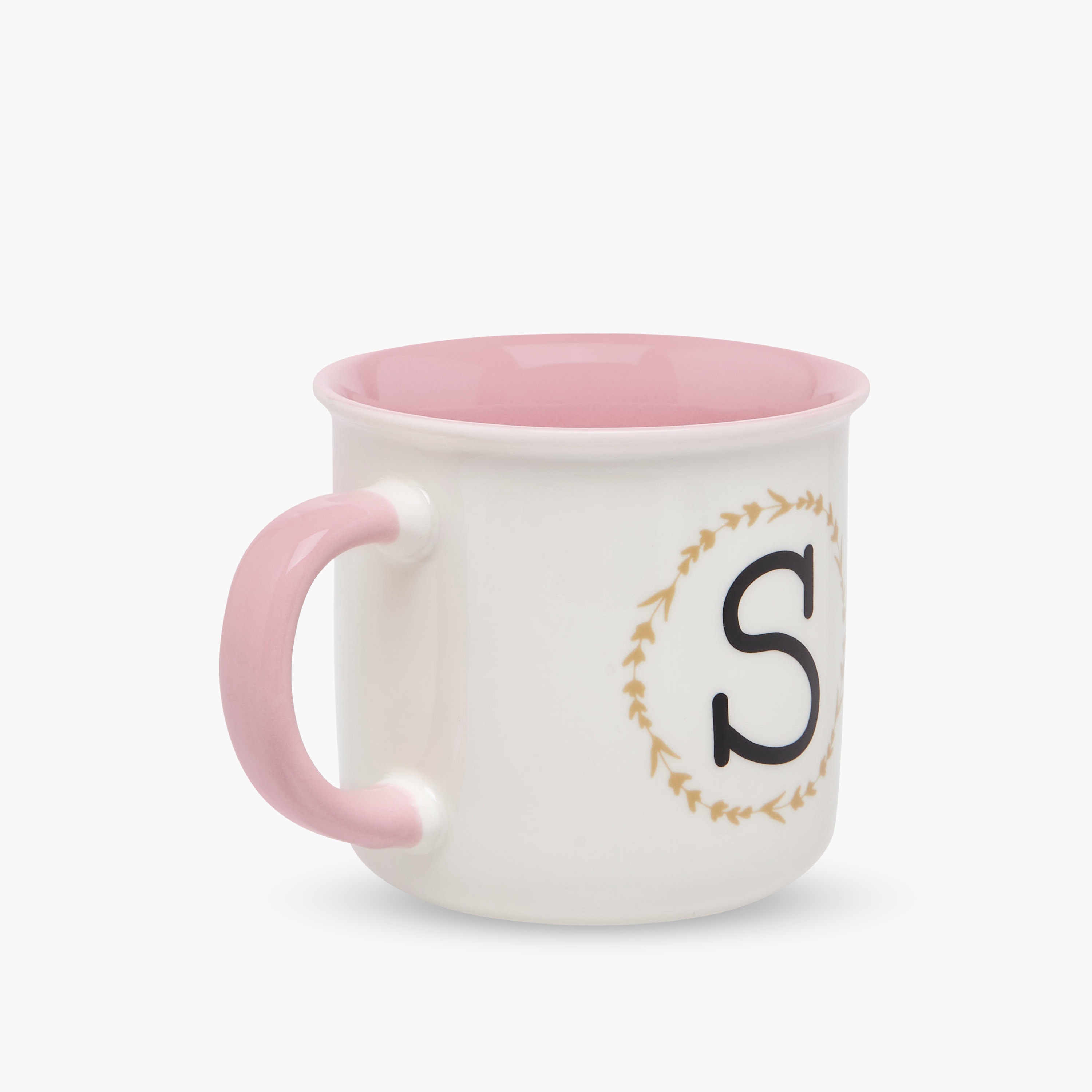 Printed Bone China Mug with Initial S - 335 ml-household-dining-teaandcoffee-mugsandcups-image-3