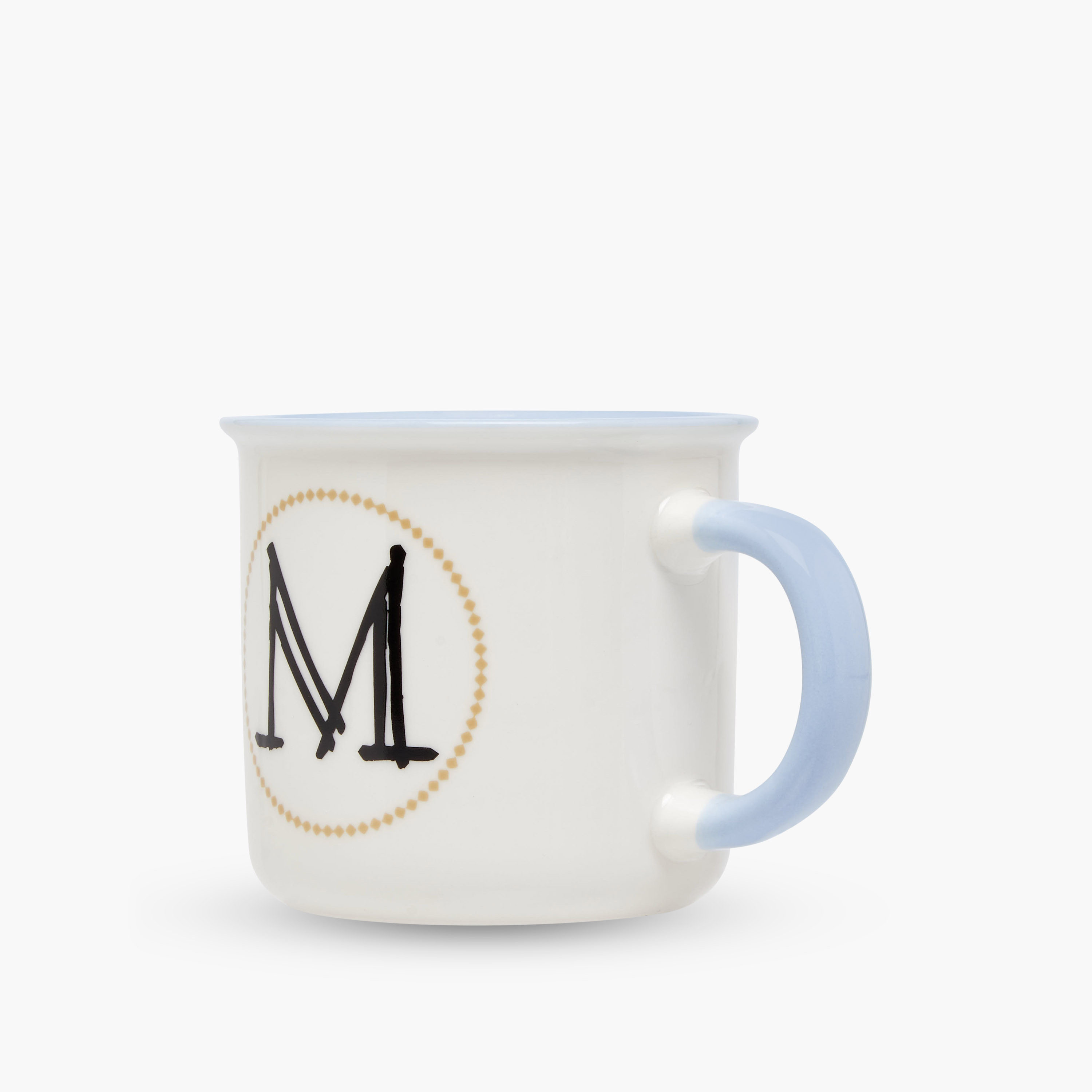 مج خزف صيني بطبعات حرف إنجليزي ومقبض - 335 مل-household-dining-teaandcoffee-mugsandcups-image-3