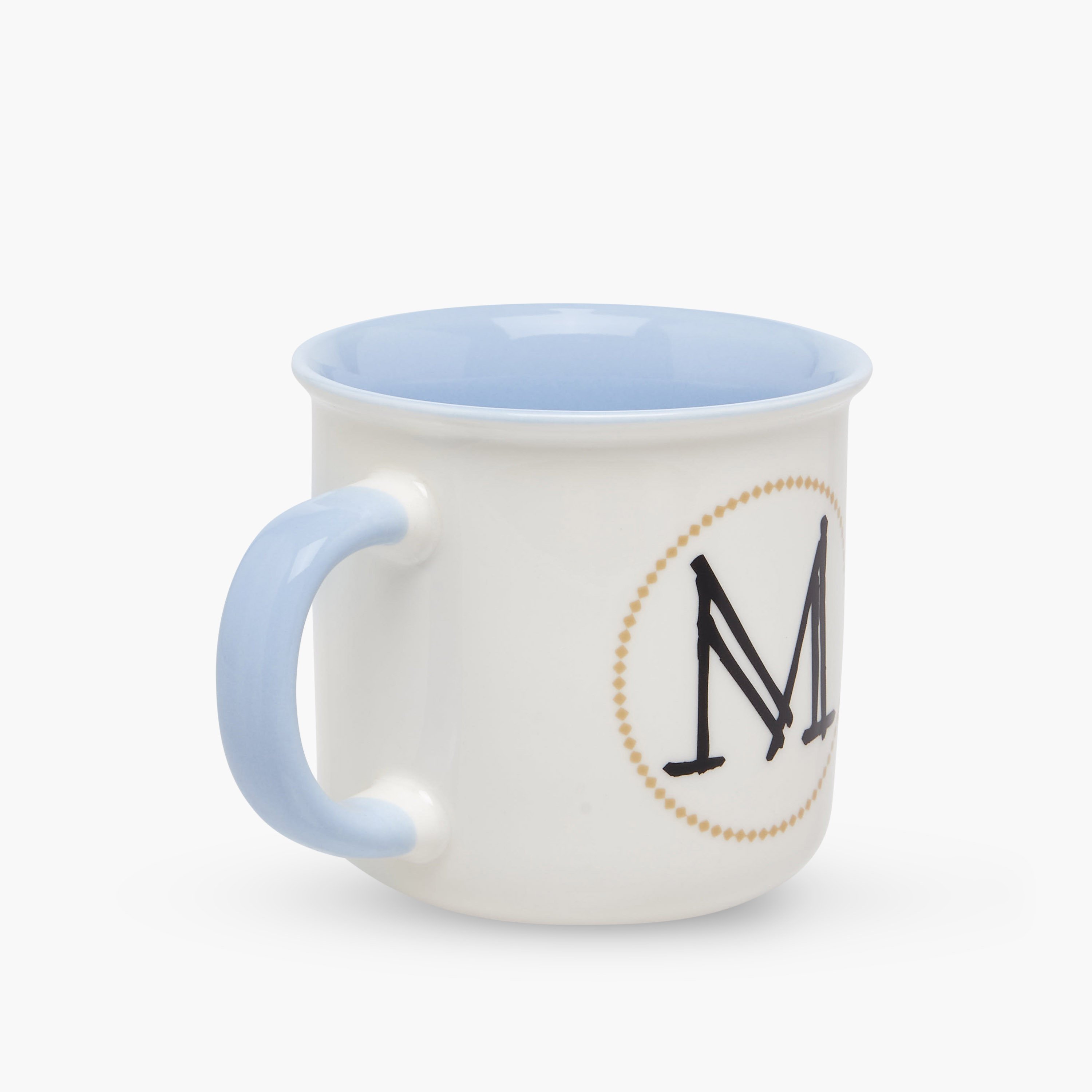 مج خزف صيني بطبعات حرف إنجليزي ومقبض - 335 مل-household-dining-teaandcoffee-mugsandcups-image-2