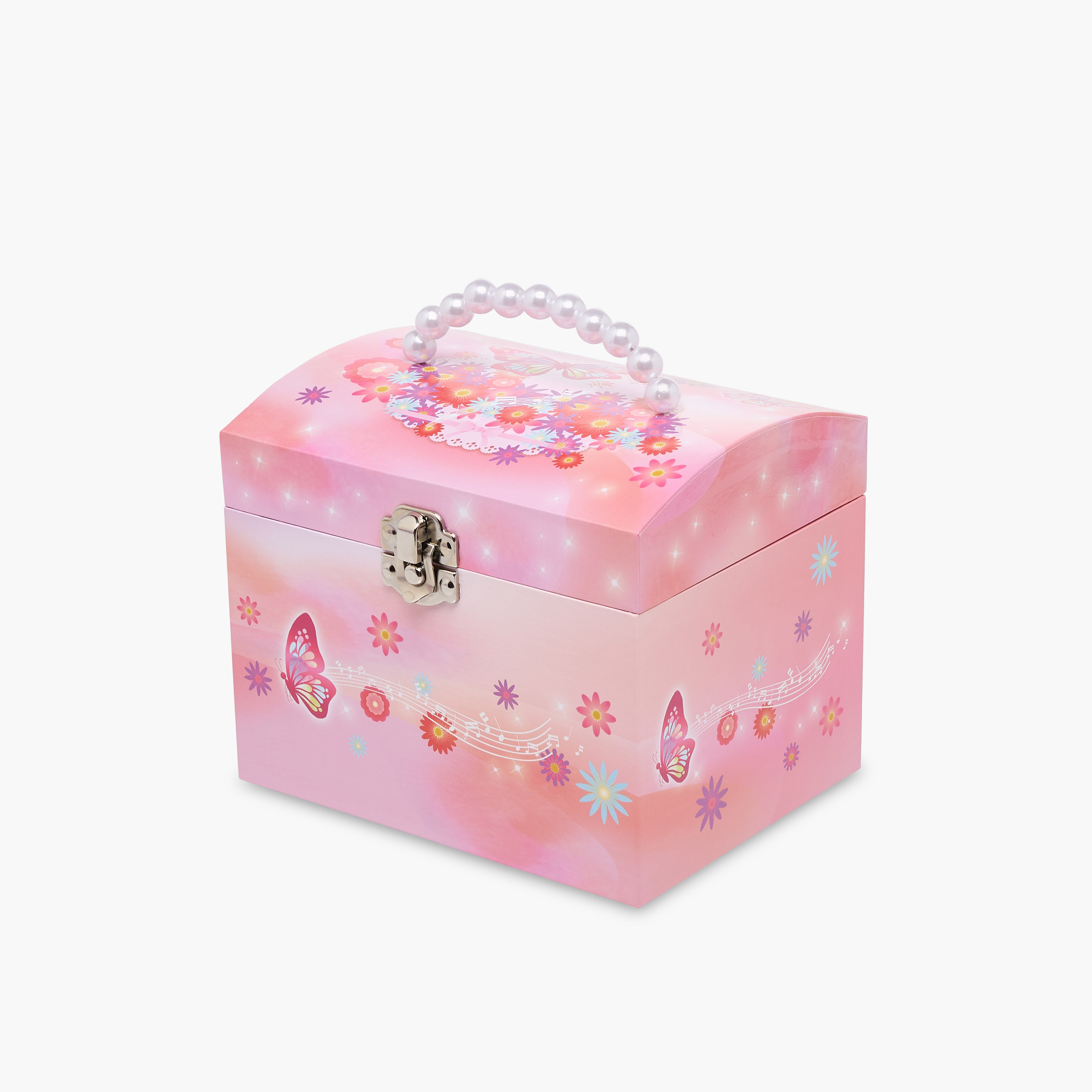 Musical Jewellery Box with Pearl Handle - 17x13x14 cms-women-watchesandjewellery-jewellery-storage-image-2