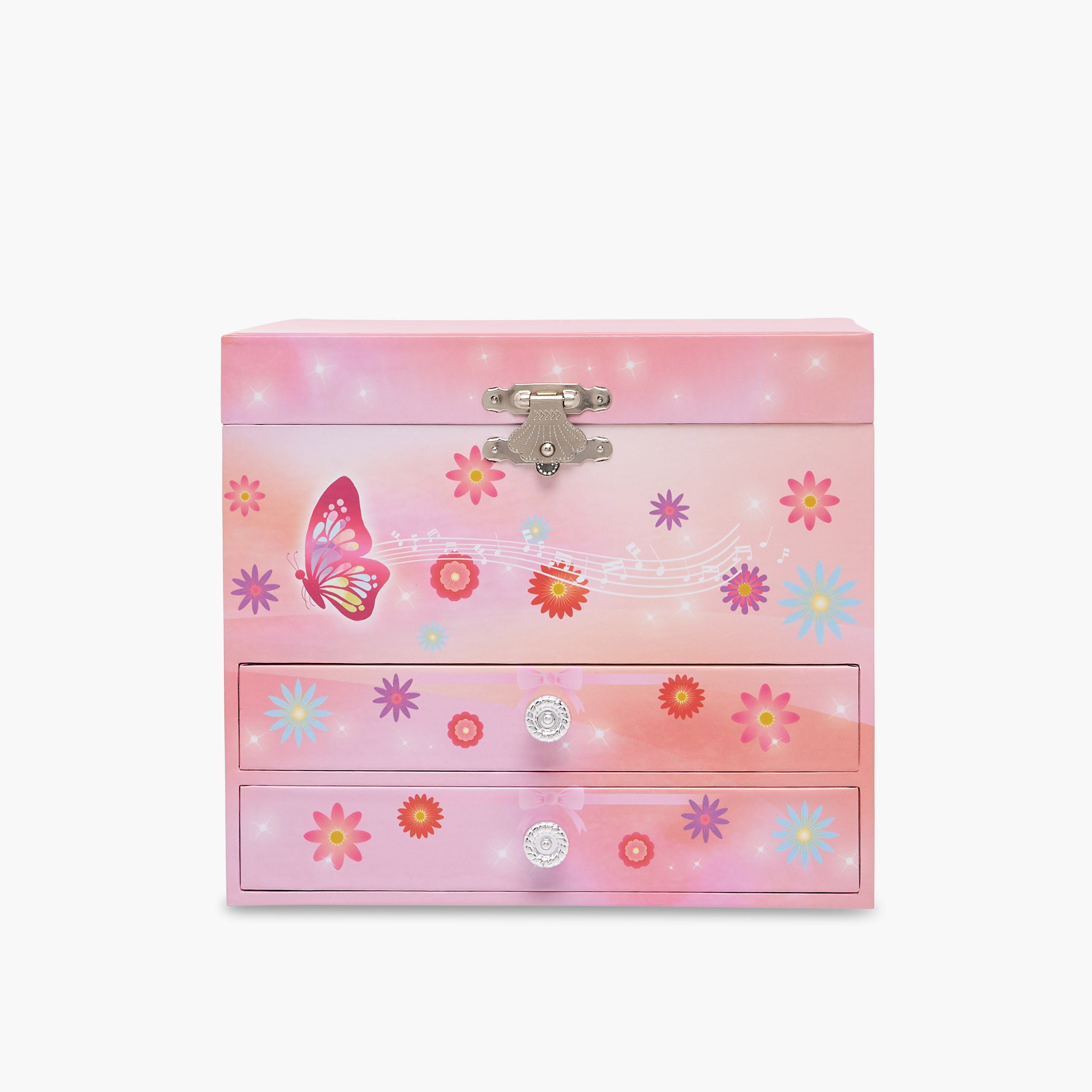 Musical Jewellery Box with Mirror - 16x11x14 cms-women-watchesandjewellery-jewellery-storage-image-1