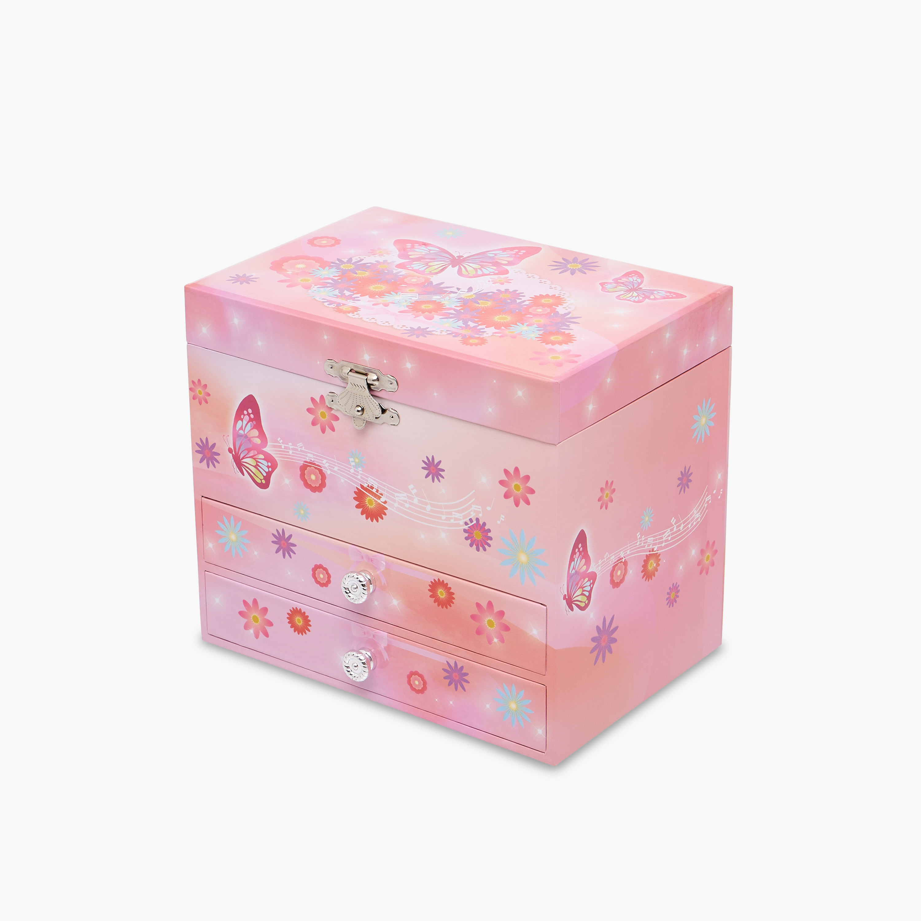 Musical Jewellery Box with Mirror - 16x11x14 cms-women-watchesandjewellery-jewellery-storage-image-2