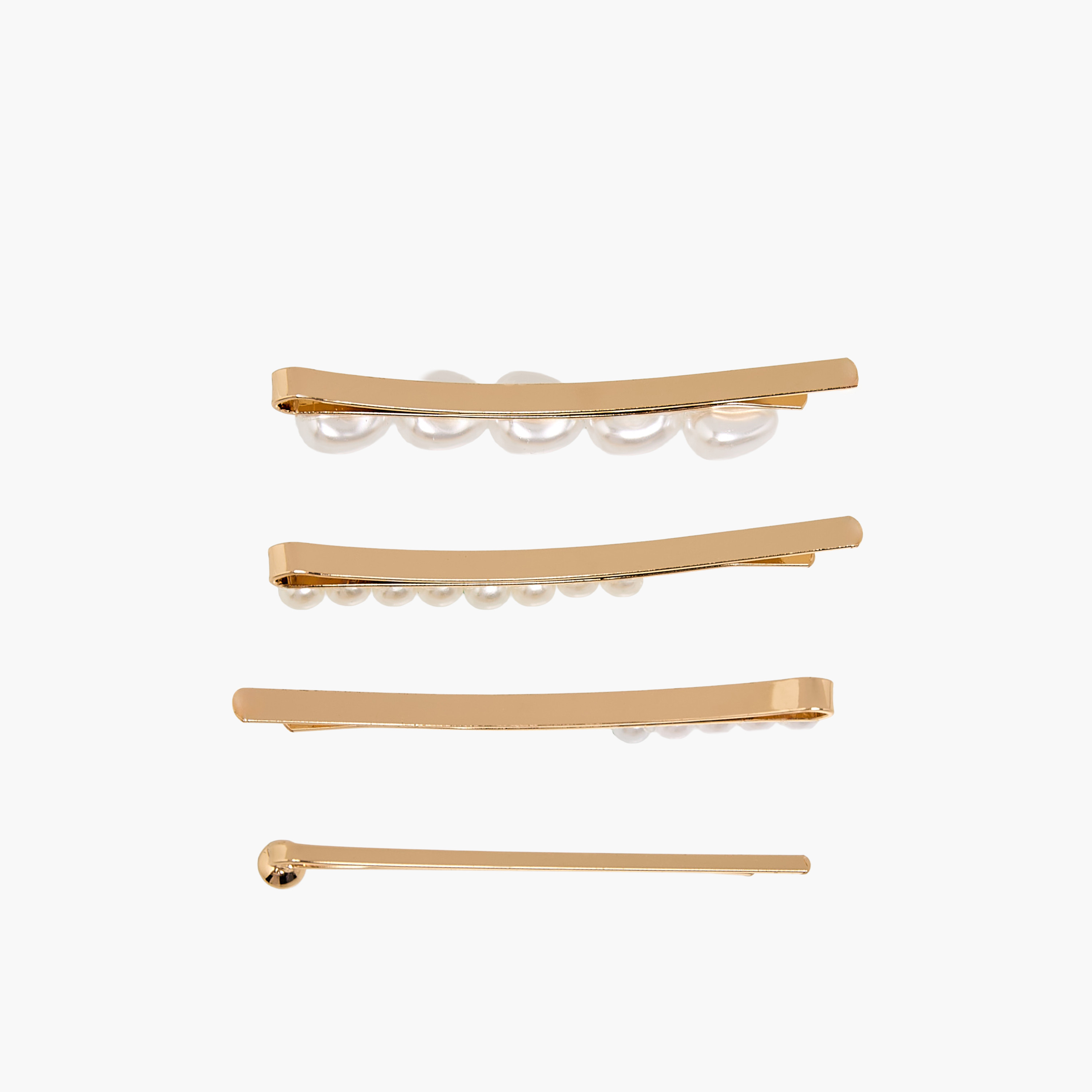 Pack of 4 Hair Pins with Pearl Embellishments-women-hairaccessories-hairpins-image-2