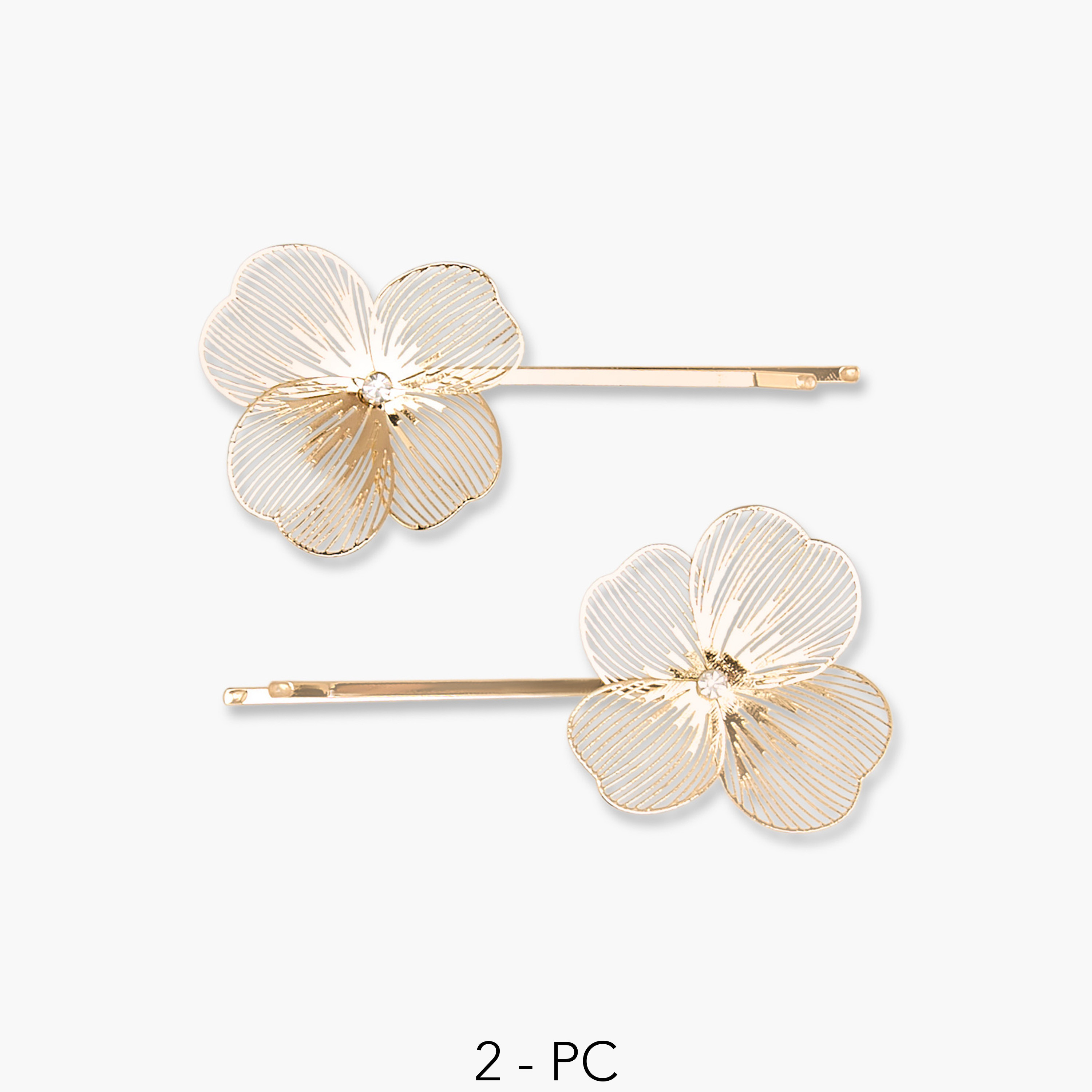 Pack of 2 Hair Pin with Floral Accent-women-hairaccessories-hairpins-image-1