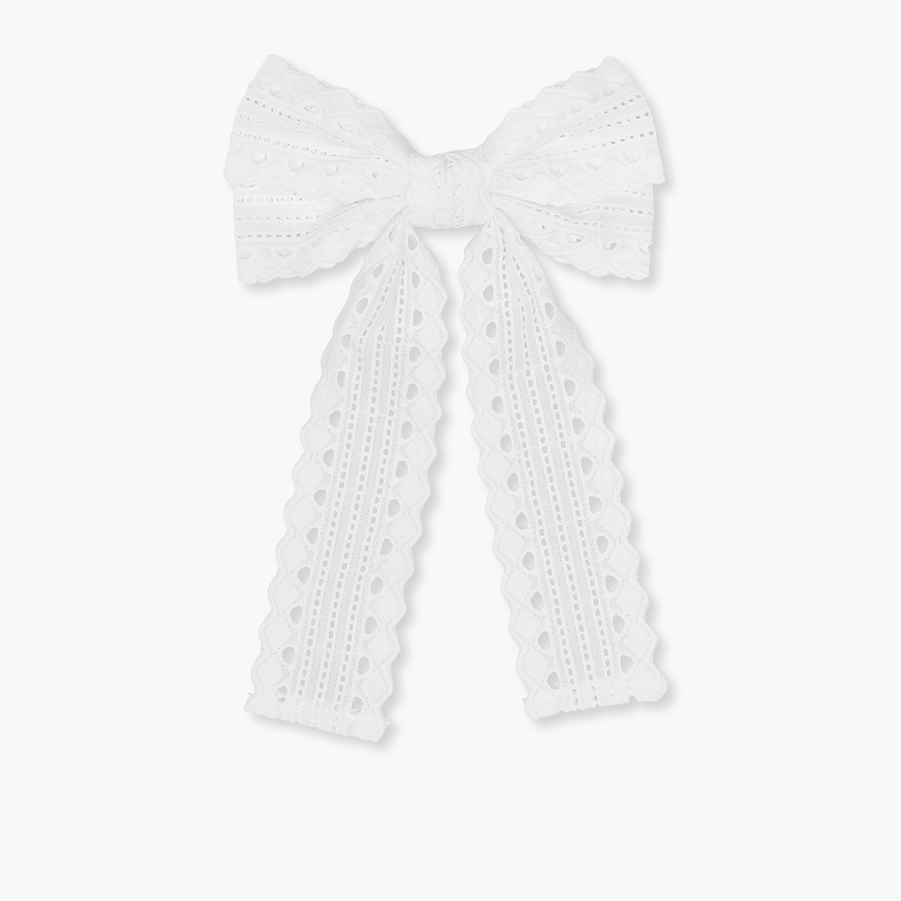 Bow Hair Clip with Crochet Embroidery-women-hairaccessories-clips-image-1
