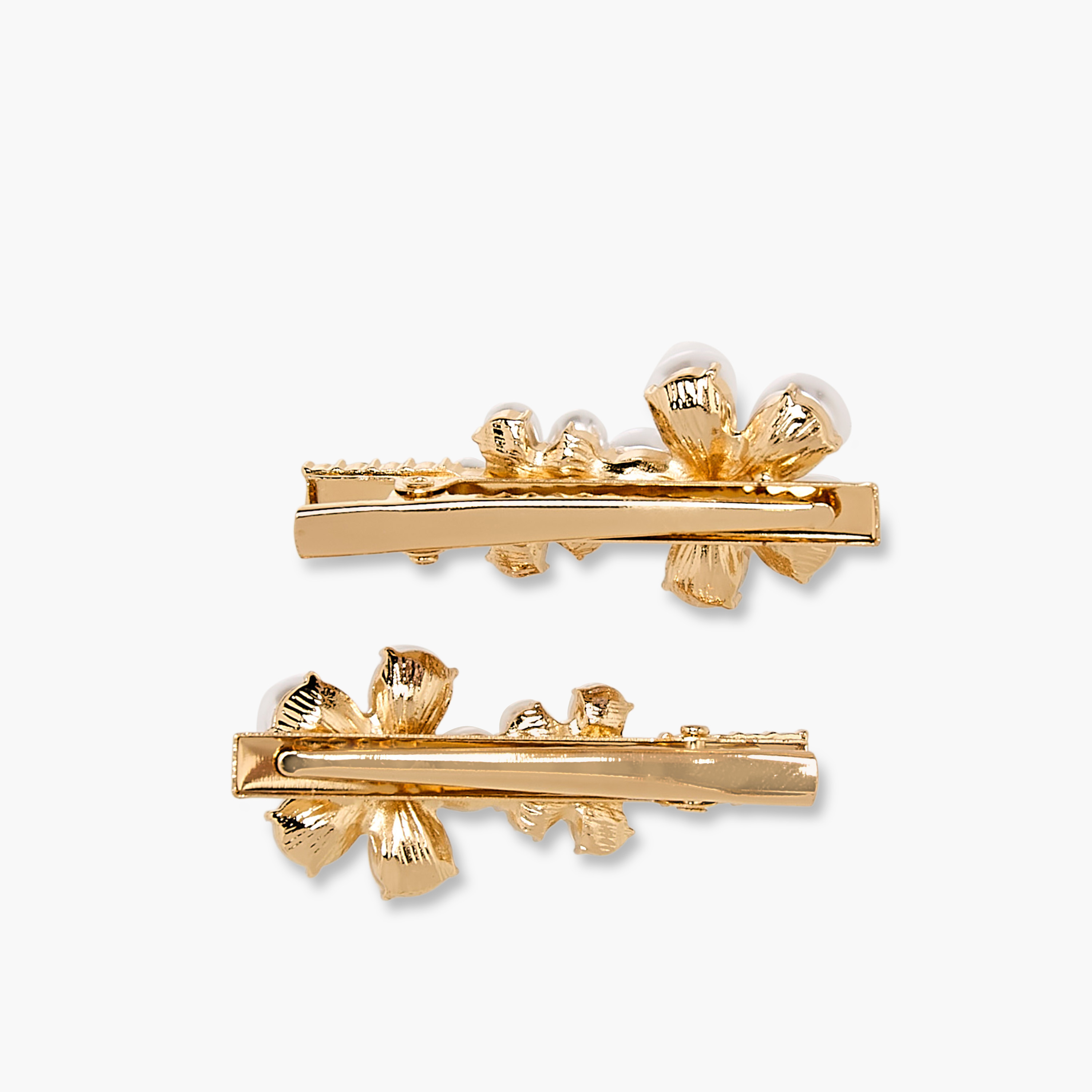 Pack of 2 Hair Clips with Pearl Embellishments-women-hairaccessories-clips-image-2