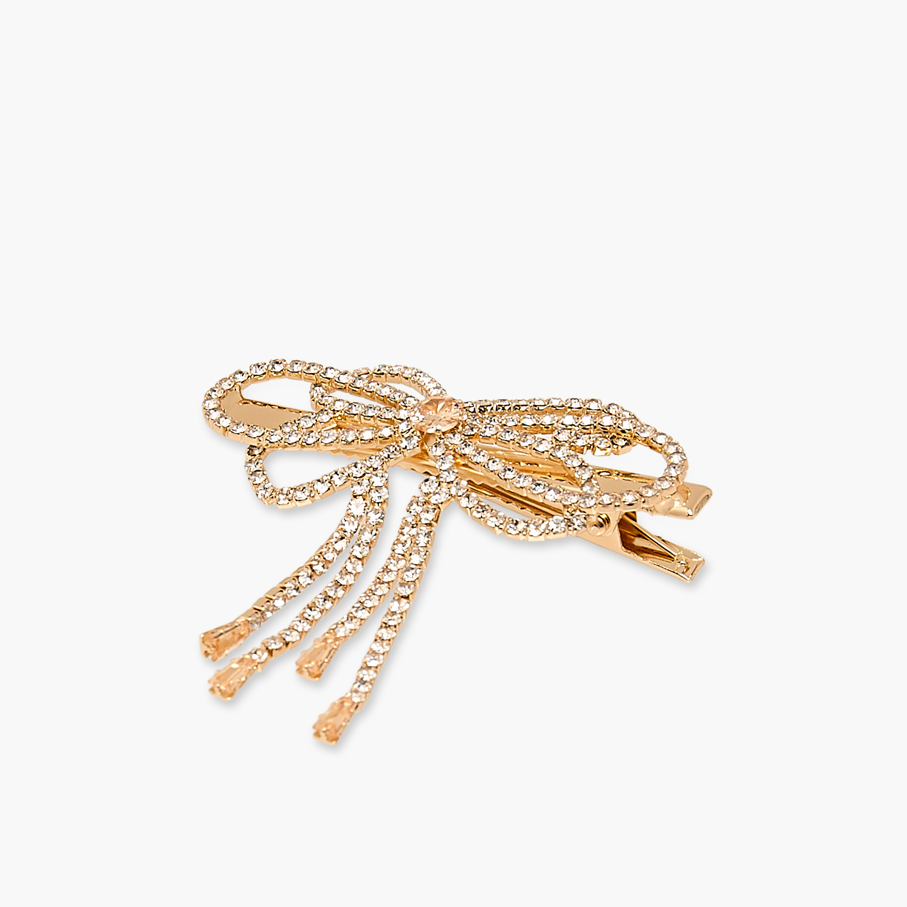 Hair Clip with Bow Accent-women-hairaccessories-clips-image-1
