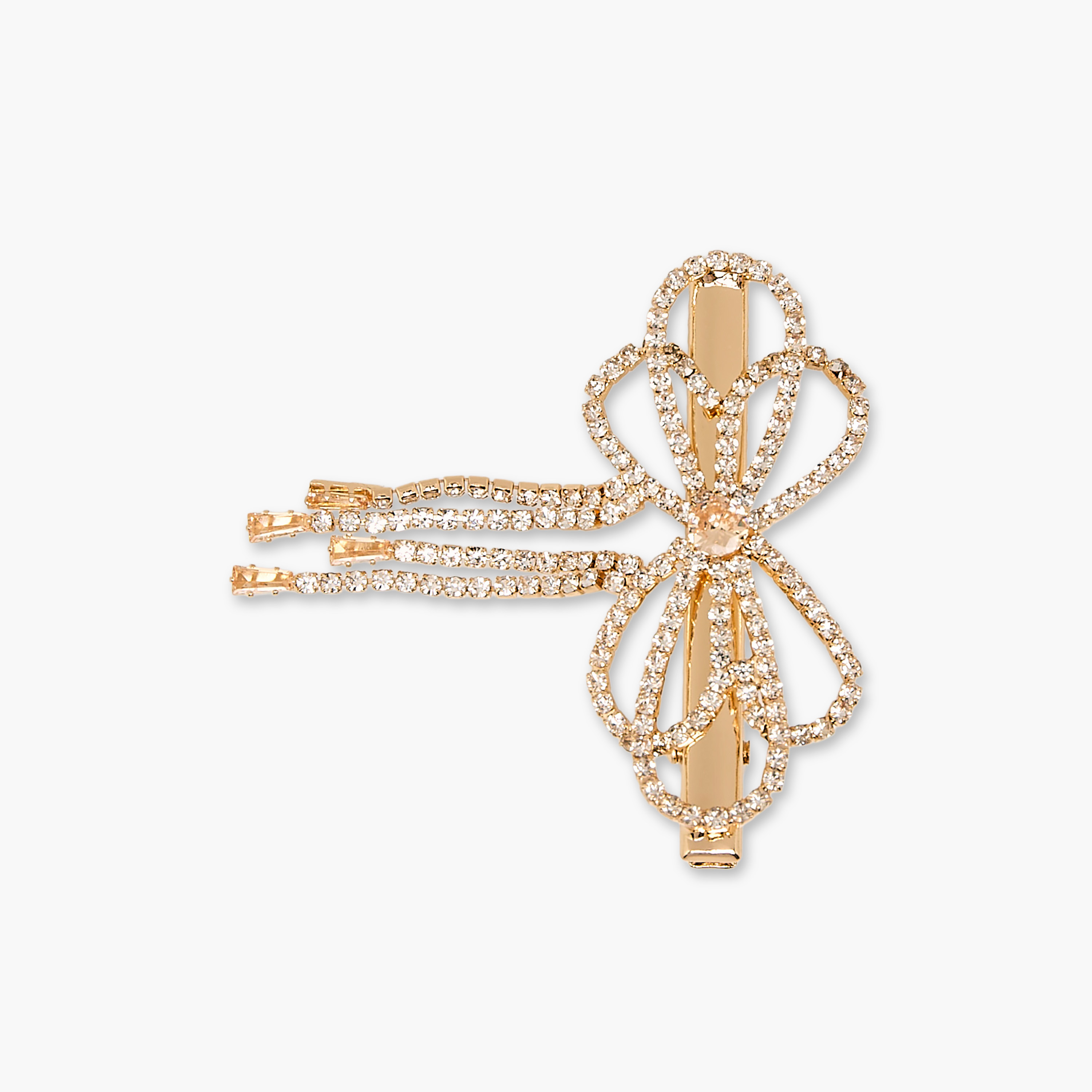 Hair Clip with Bow Accent-women-hairaccessories-clips-image-2