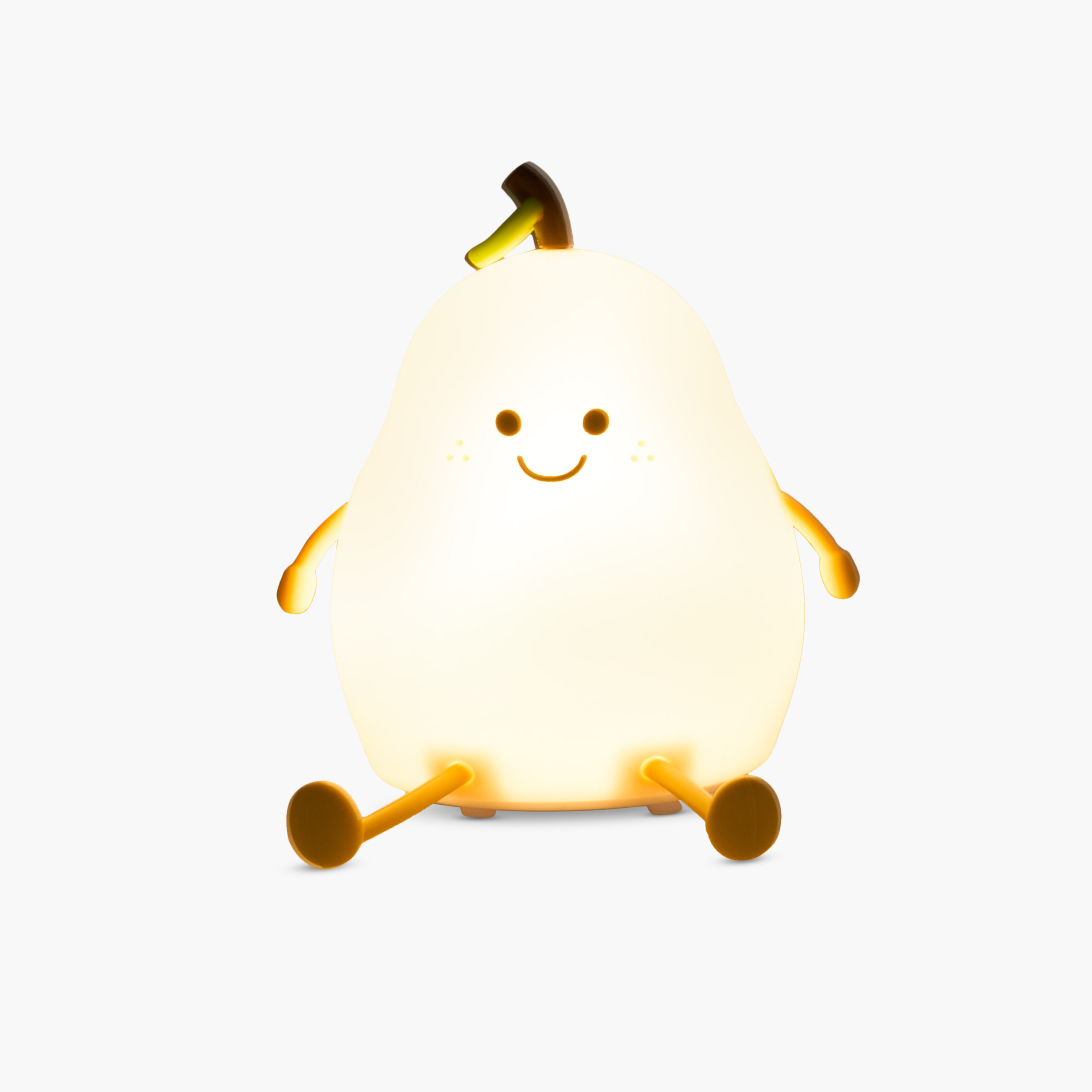 Pear Silicone LED Tap Light - 12x11x14 cms-baby-nursery-roomdecor-image-2