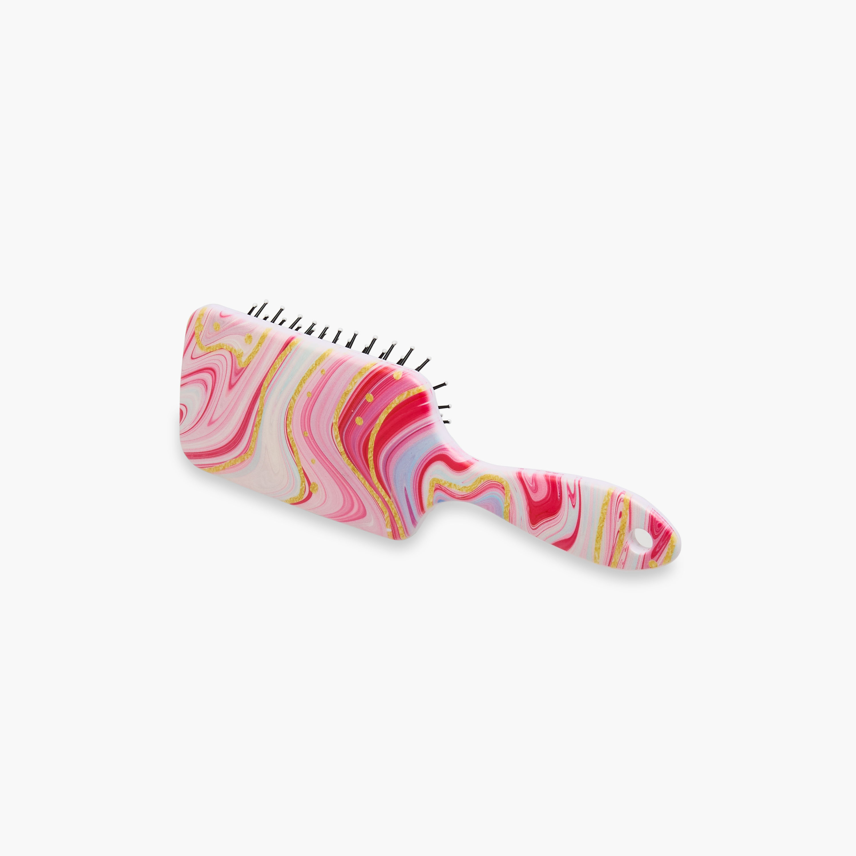Paddle Hair Brush with Marble Print-women-hairaccessories-brushesandcombs-image-1