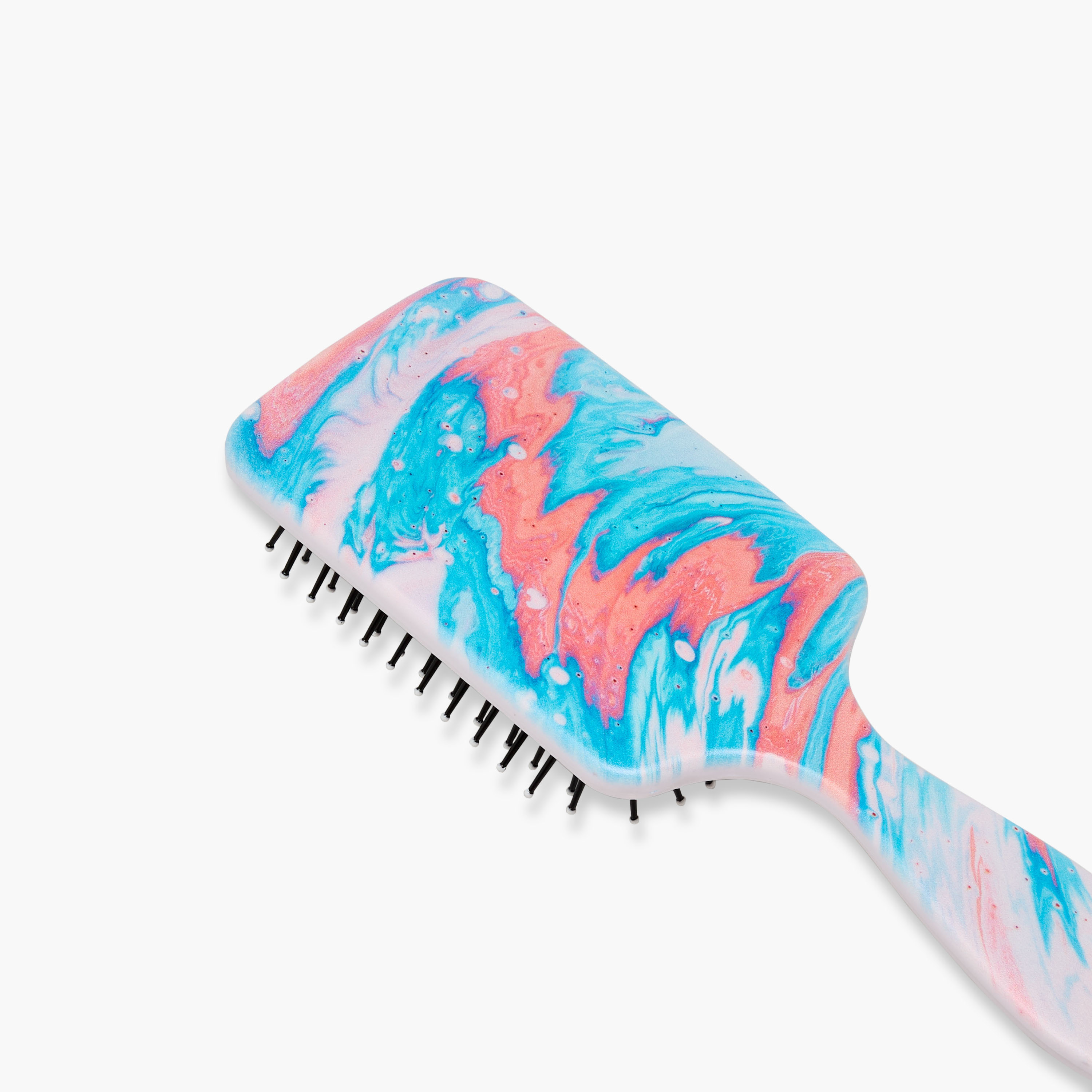 Paddle Hair Brush with Marble Print-women-hairaccessories-brushesandcombs-image-4
