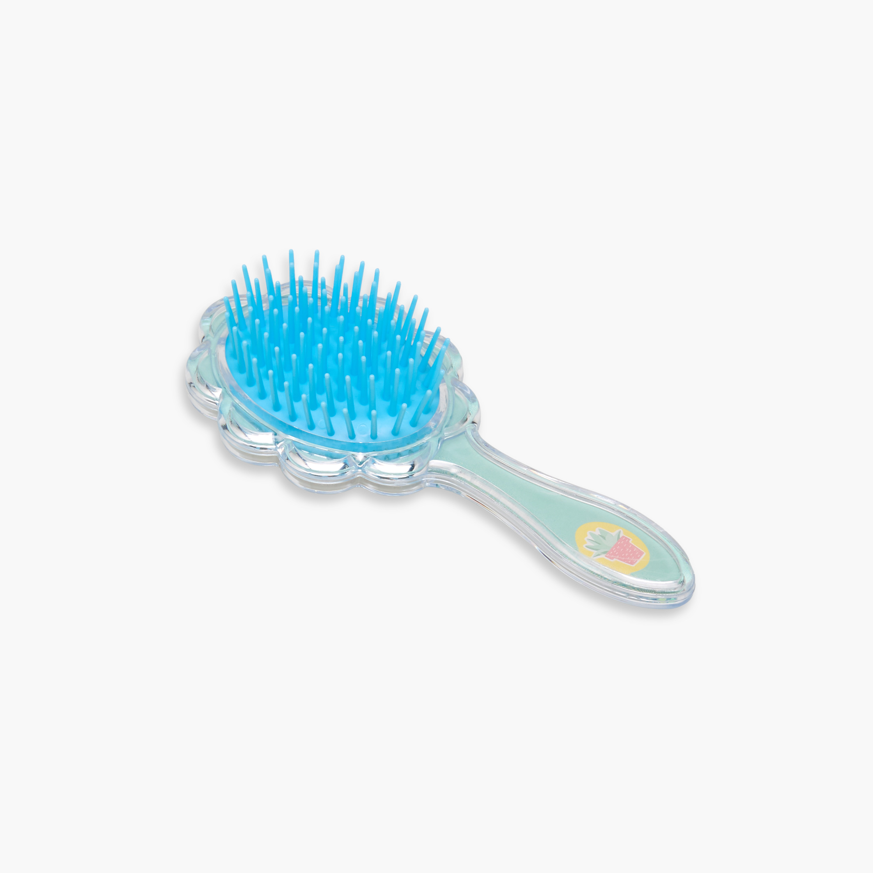 Hairbrush with Glitter and Flower Print-women-hairaccessories-brushesandcombs-image-2