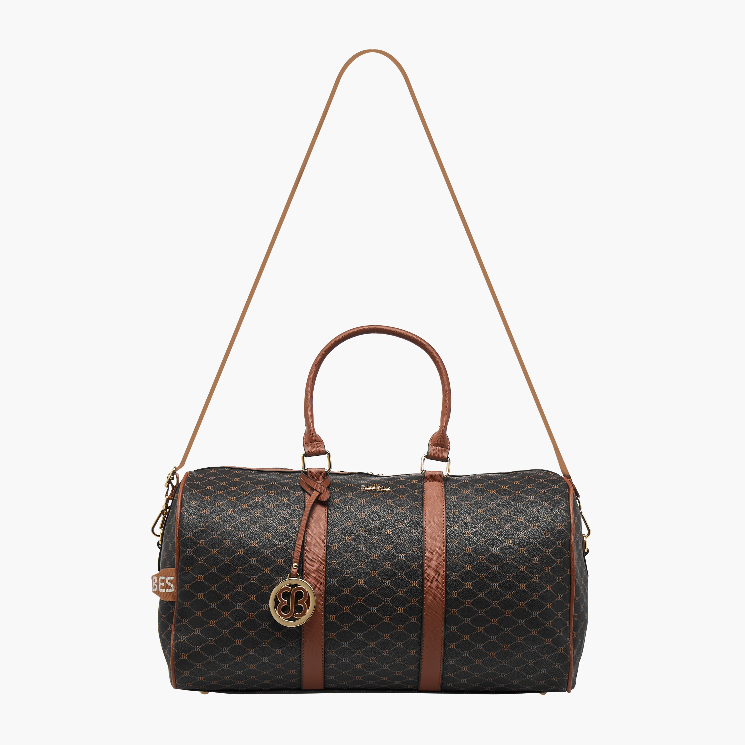 Bessie London Printed Duffle Bag with Bag Charm-women-bagsandwallets-handbags-image-3