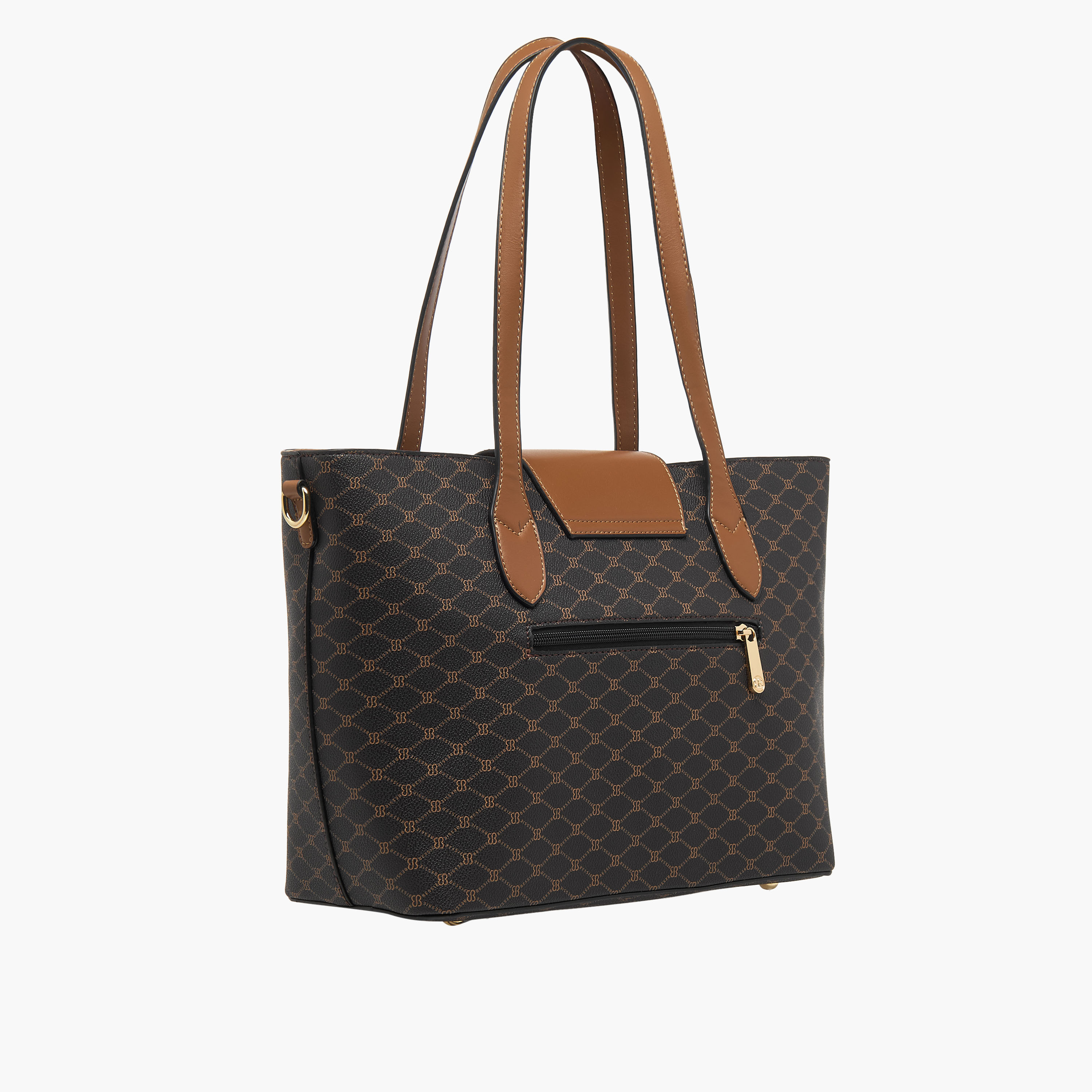 Bessie London Printed Tote Bag with Wallet-women-bagsandwallets-handbags-image-4