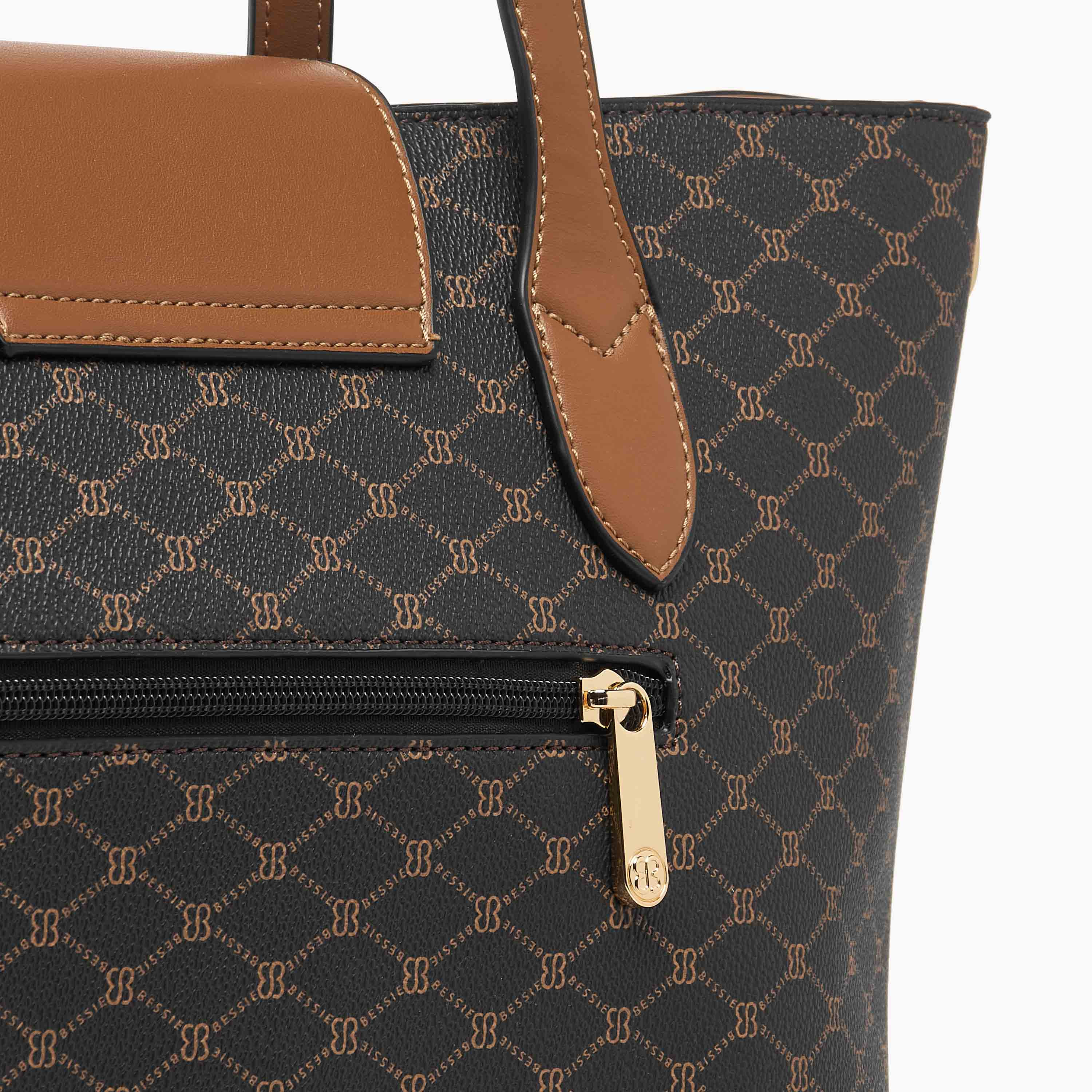 Bessie London Printed Tote Bag with Wallet-women-bagsandwallets-handbags-image-8