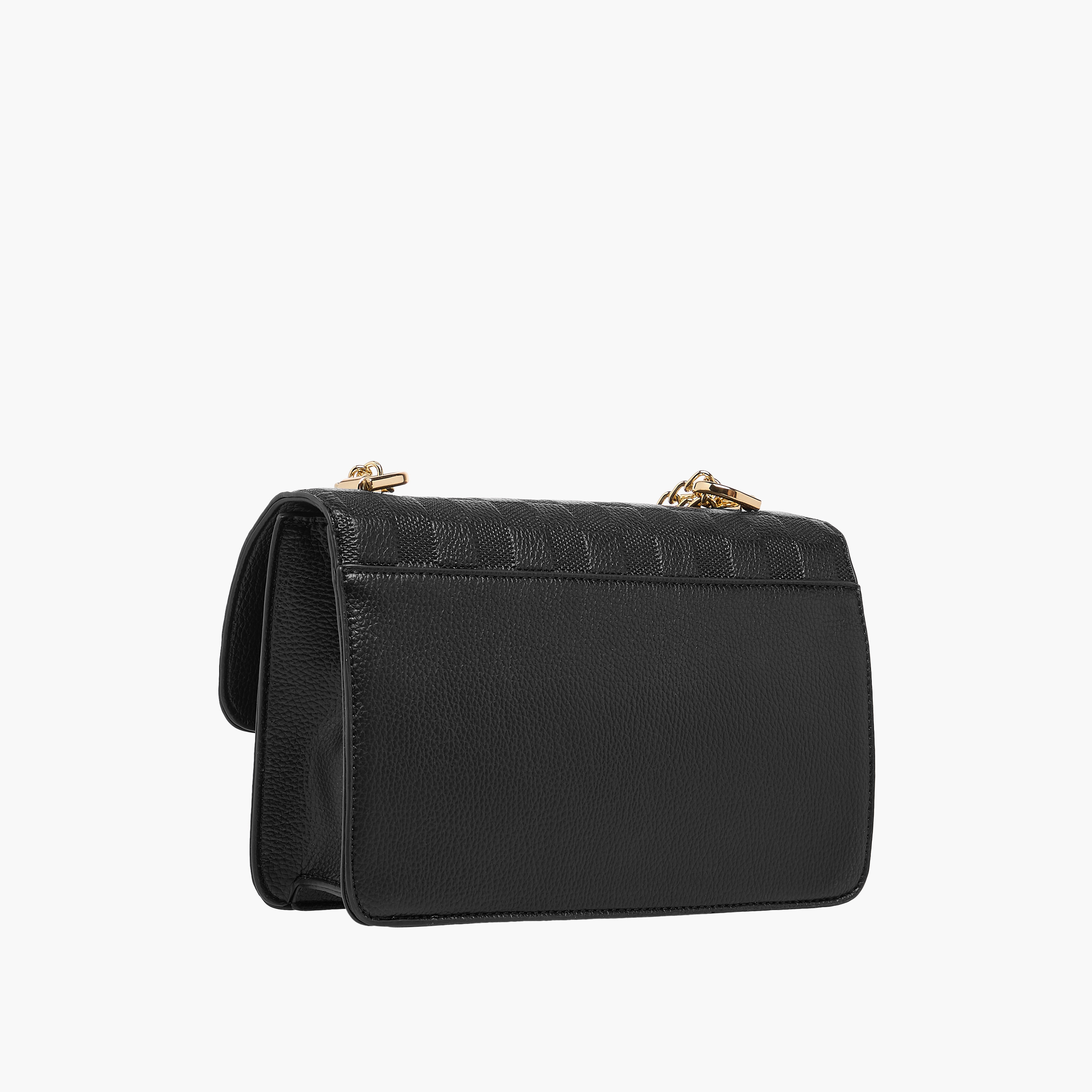 Bessie London Checked Embossed Crossbody Bag with Chain Strap-women-bagsandwallets-handbags-image-4