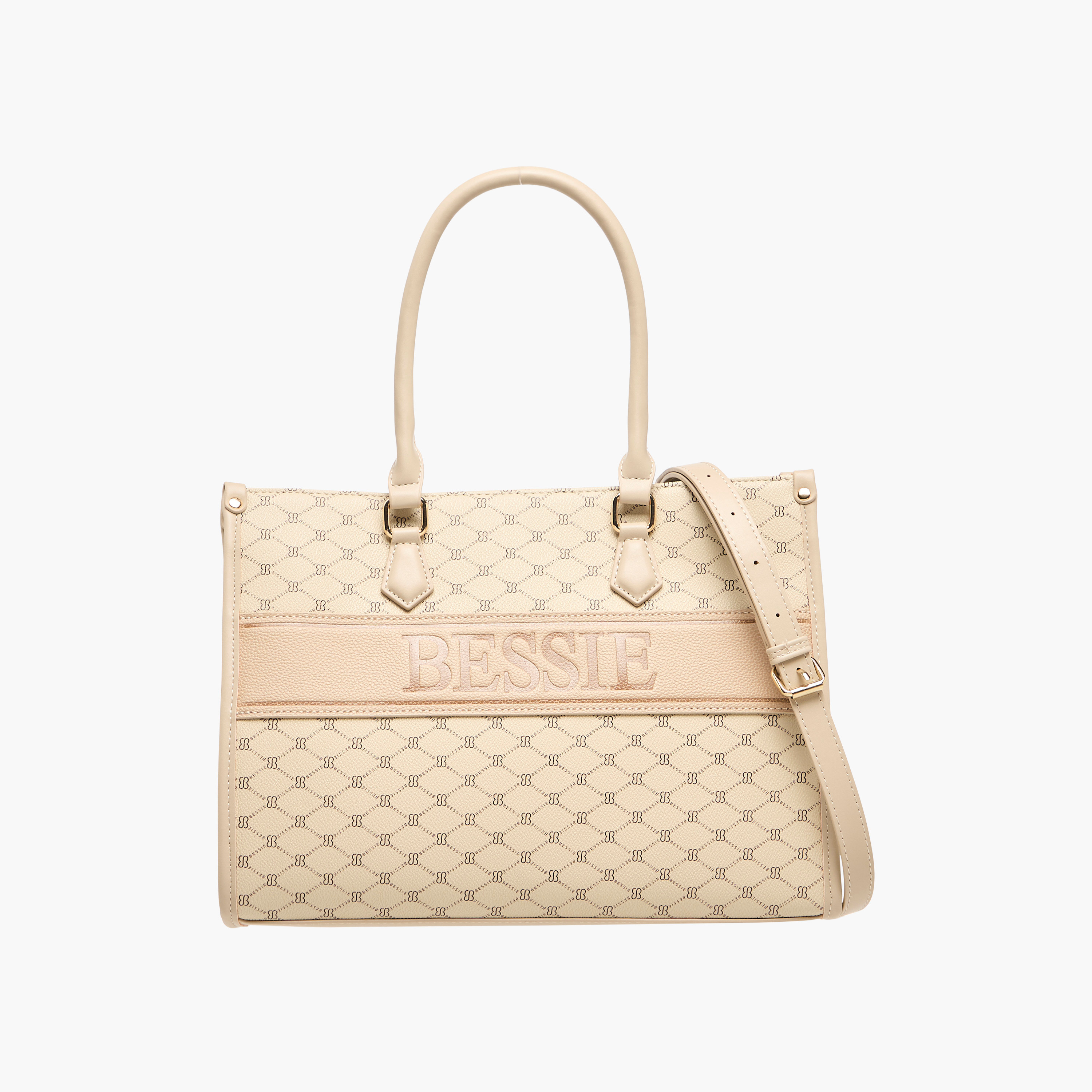 Bessie London Printed Tote Bag with Double Handle-women-bagsandwallets-handbags-image-1