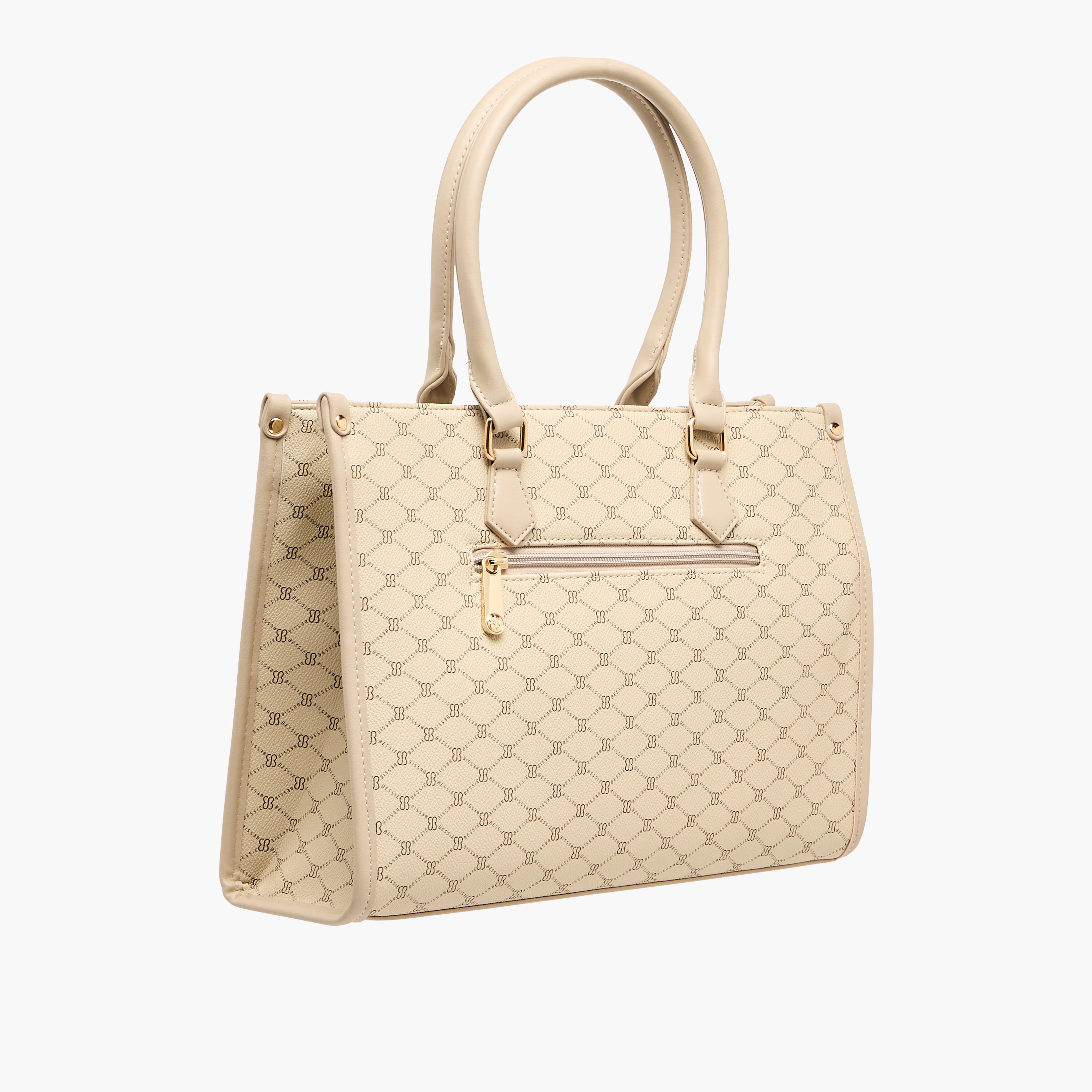 Bessie London Printed Tote Bag with Double Handle-women-bagsandwallets-handbags-image-4