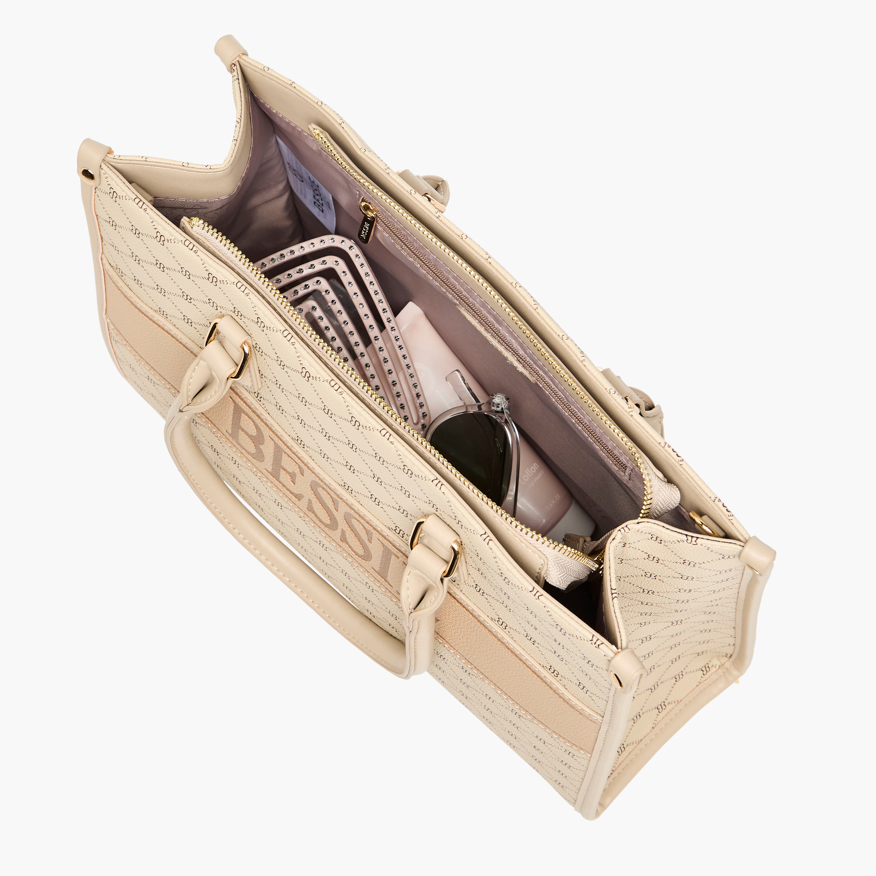 Bessie London Printed Tote Bag with Double Handle-women-bagsandwallets-handbags-image-9