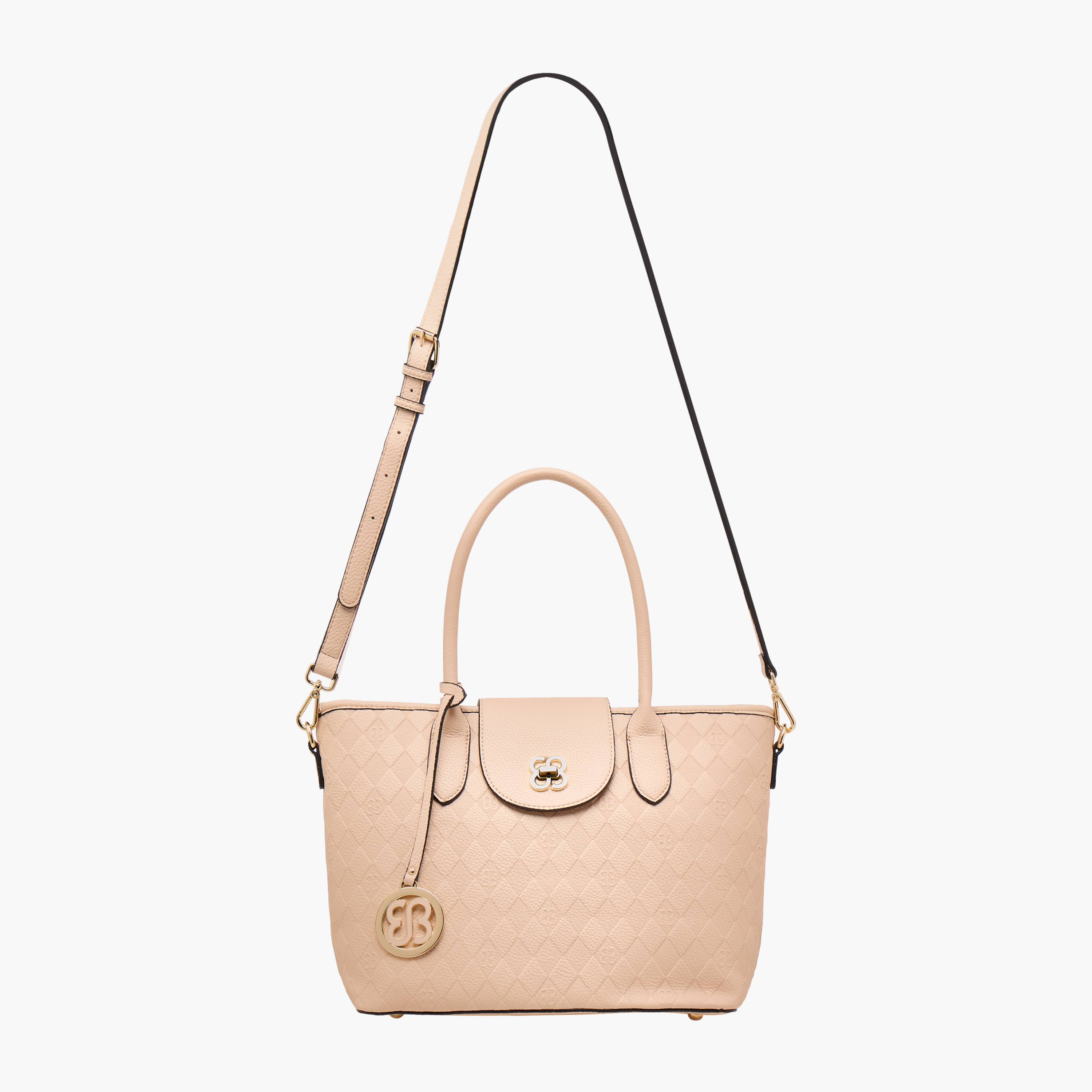 Bessie London Textured Tote Bag with Detachable Strap-women-bagsandwallets-handbags-image-3