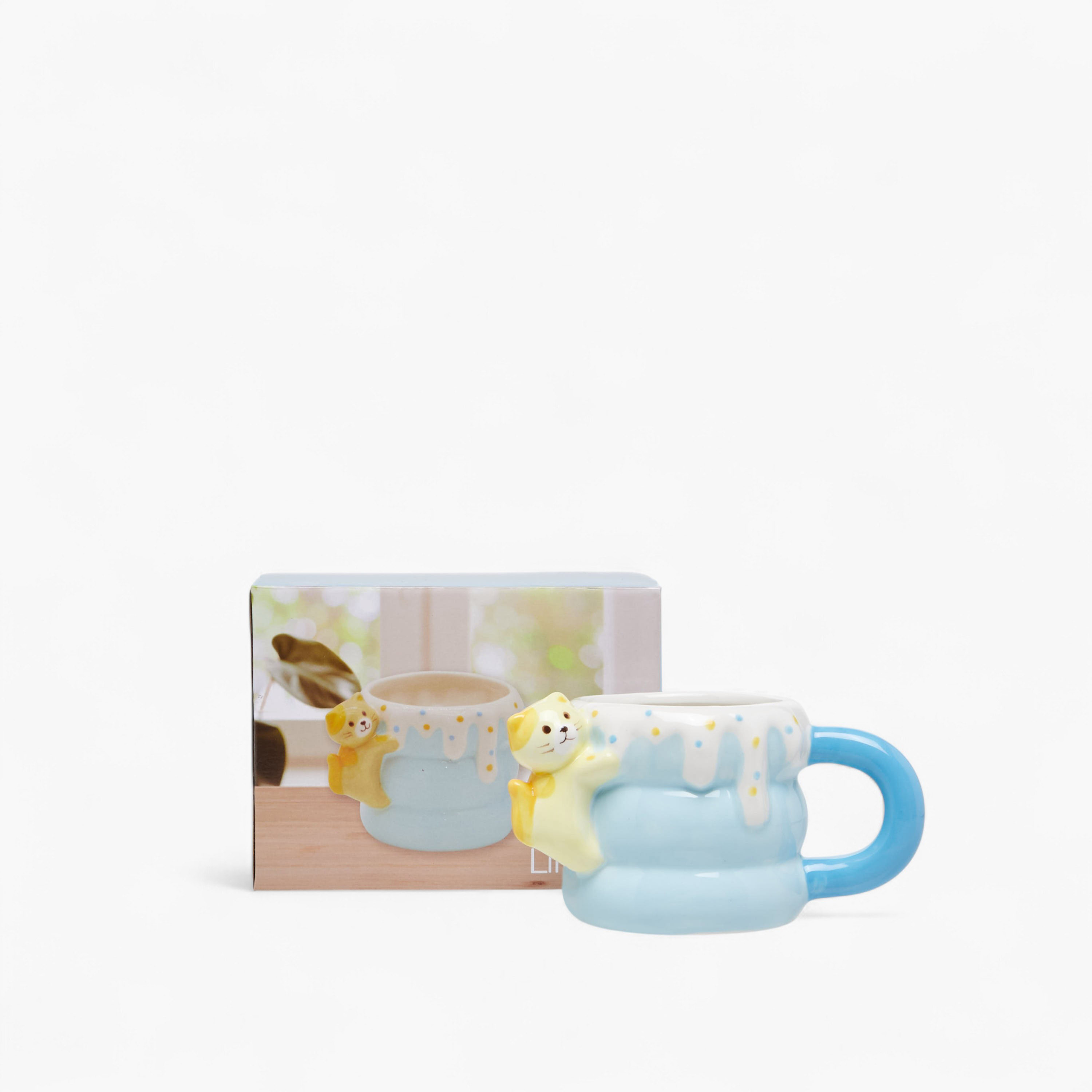 Cat Dolomite Mug with Handle - 370 ml-household-dining-teaandcoffee-mugsandcups-image-4
