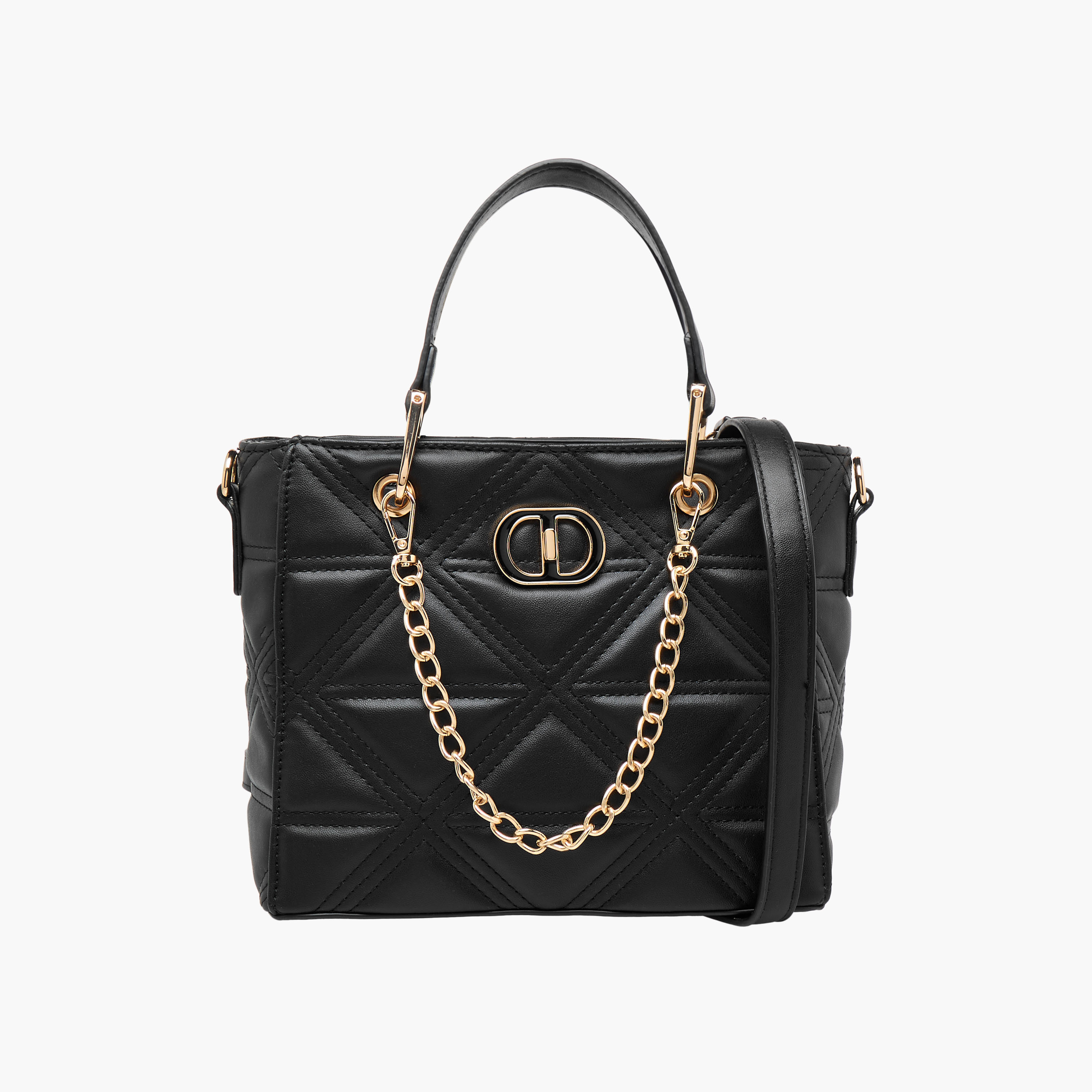 Adore Quilted Tote Bag with Detachable Strap-women-bagsandwallets-handbags-image-1