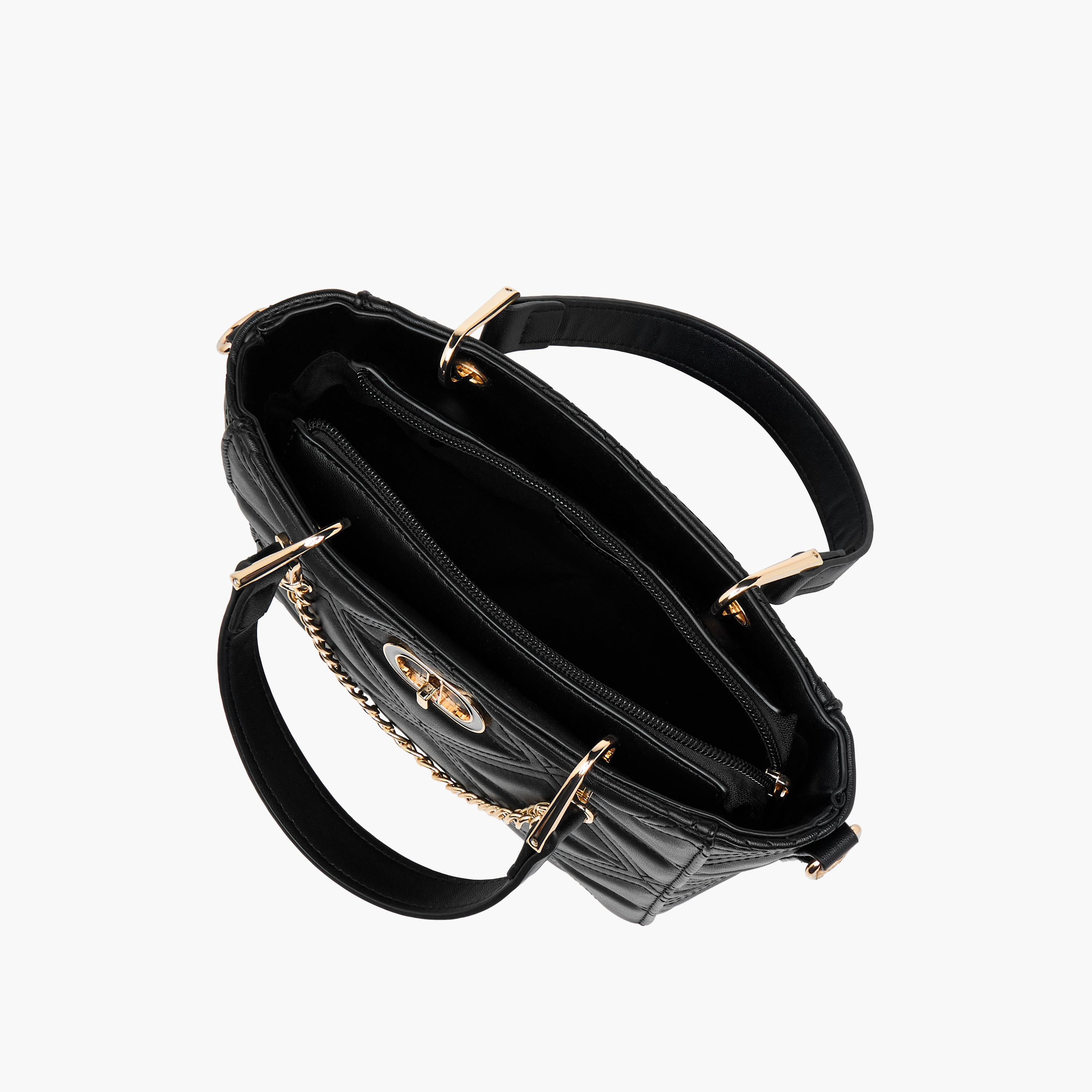 Adore Quilted Tote Bag with Detachable Strap-women-bagsandwallets-handbags-image-9