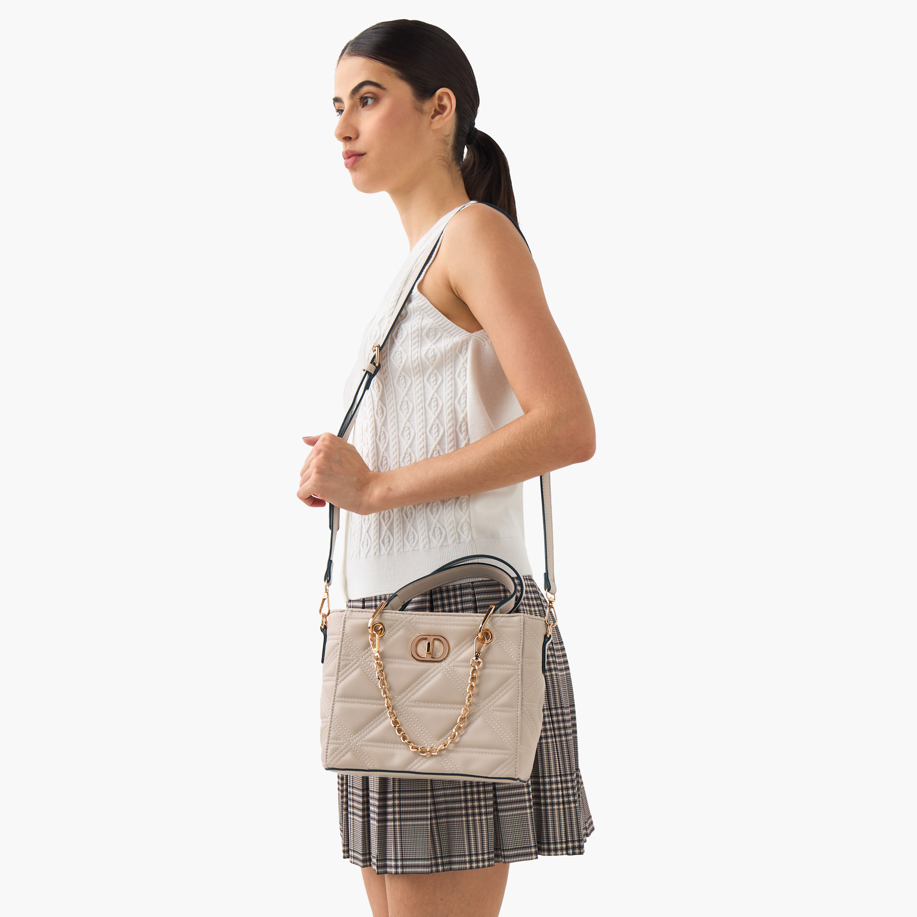 Adore Quilted Tote Bag with Double Handle-women-bagsandwallets-handbags-image-2